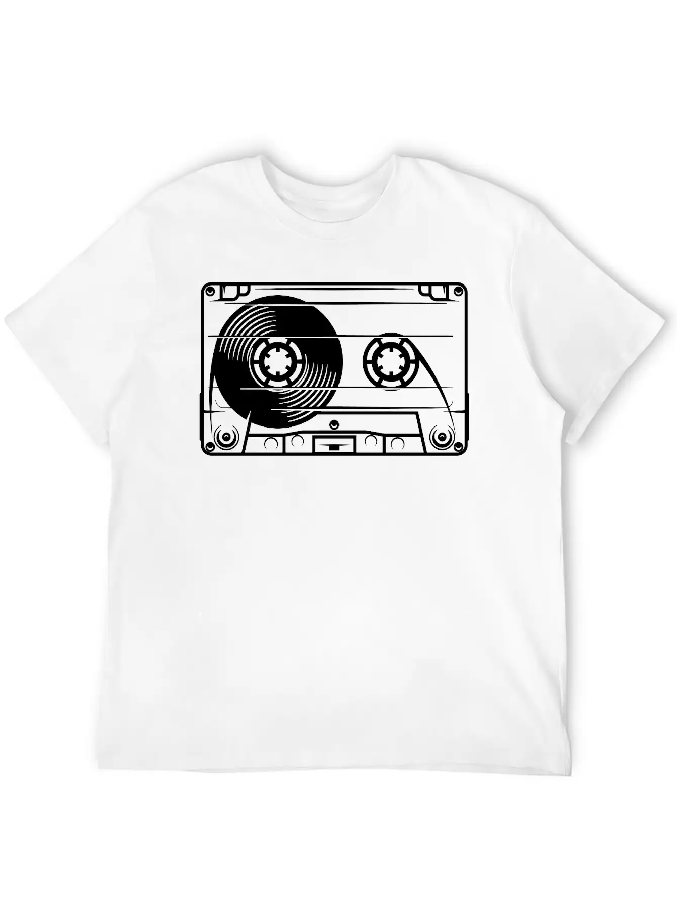 Tape Unisex Short Sleeve Soft Cotton T-Shirt – Casual Everyday Wear