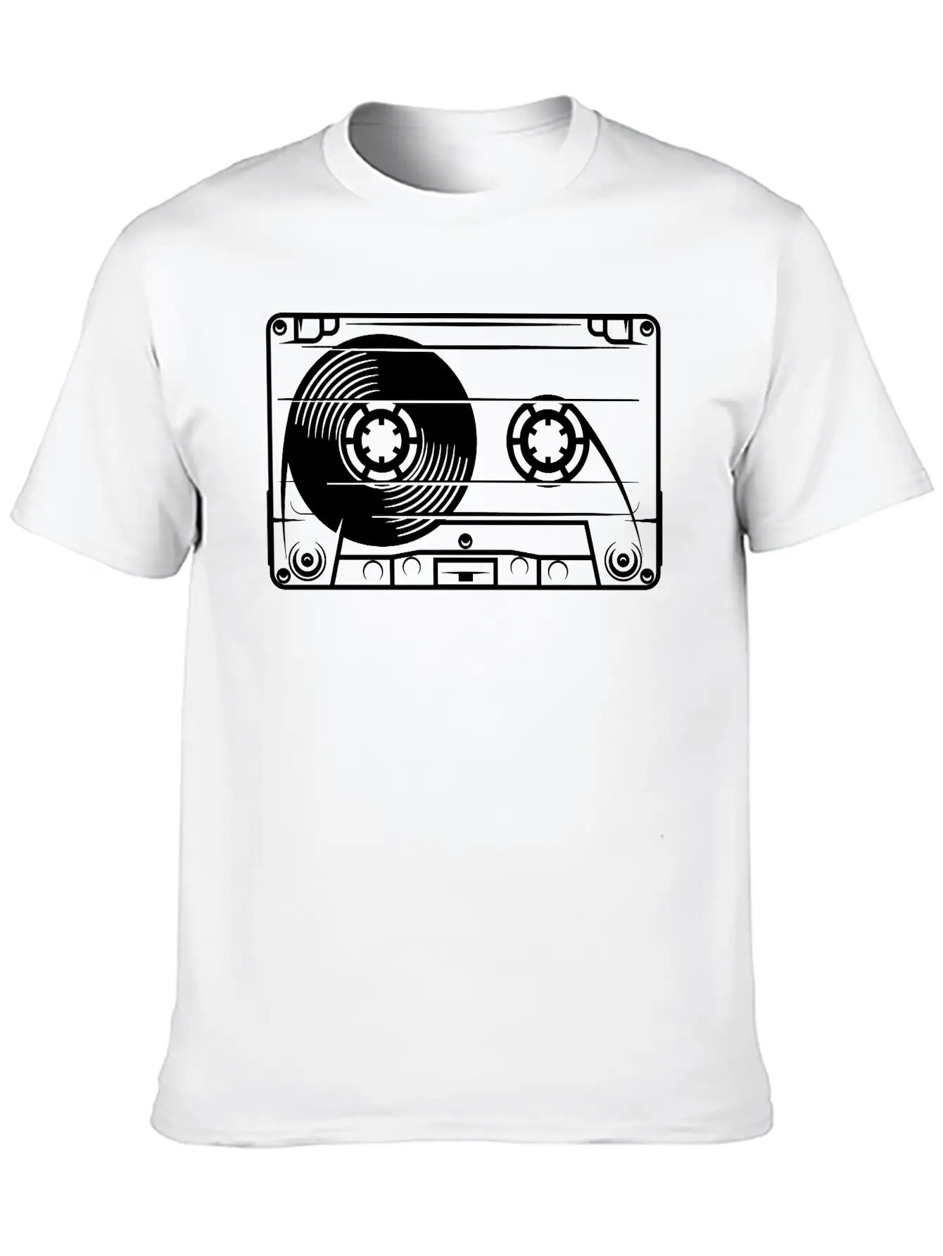 Tape Unisex Short Sleeve Soft Cotton T-Shirt – Casual Everyday Wear
