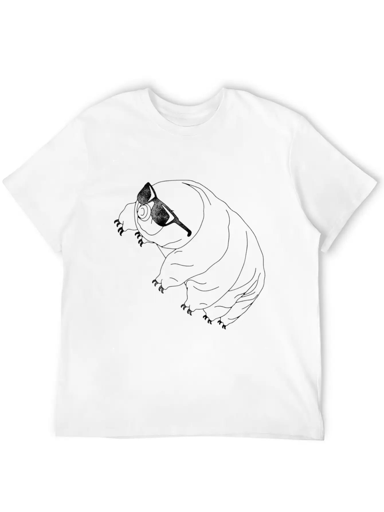 Tardigrade Simple Water Bear With Sunglasses Stylish Everyday T-Shirt – Unisex Basic Cotton Tee