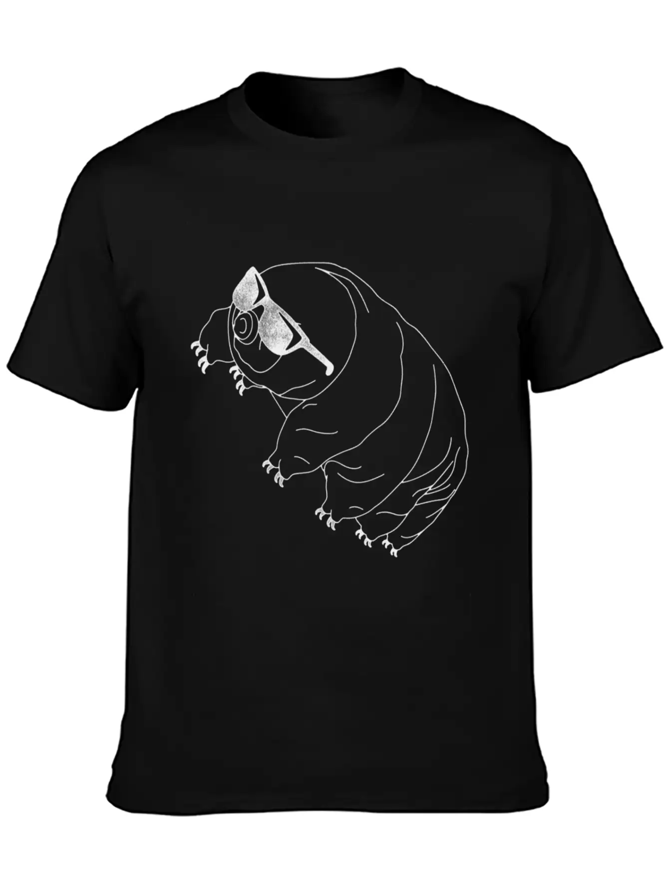 Tardigrade Simple Water Bear With Sunglasses Stylish Everyday T-Shirt – Unisex Basic Cotton Tee