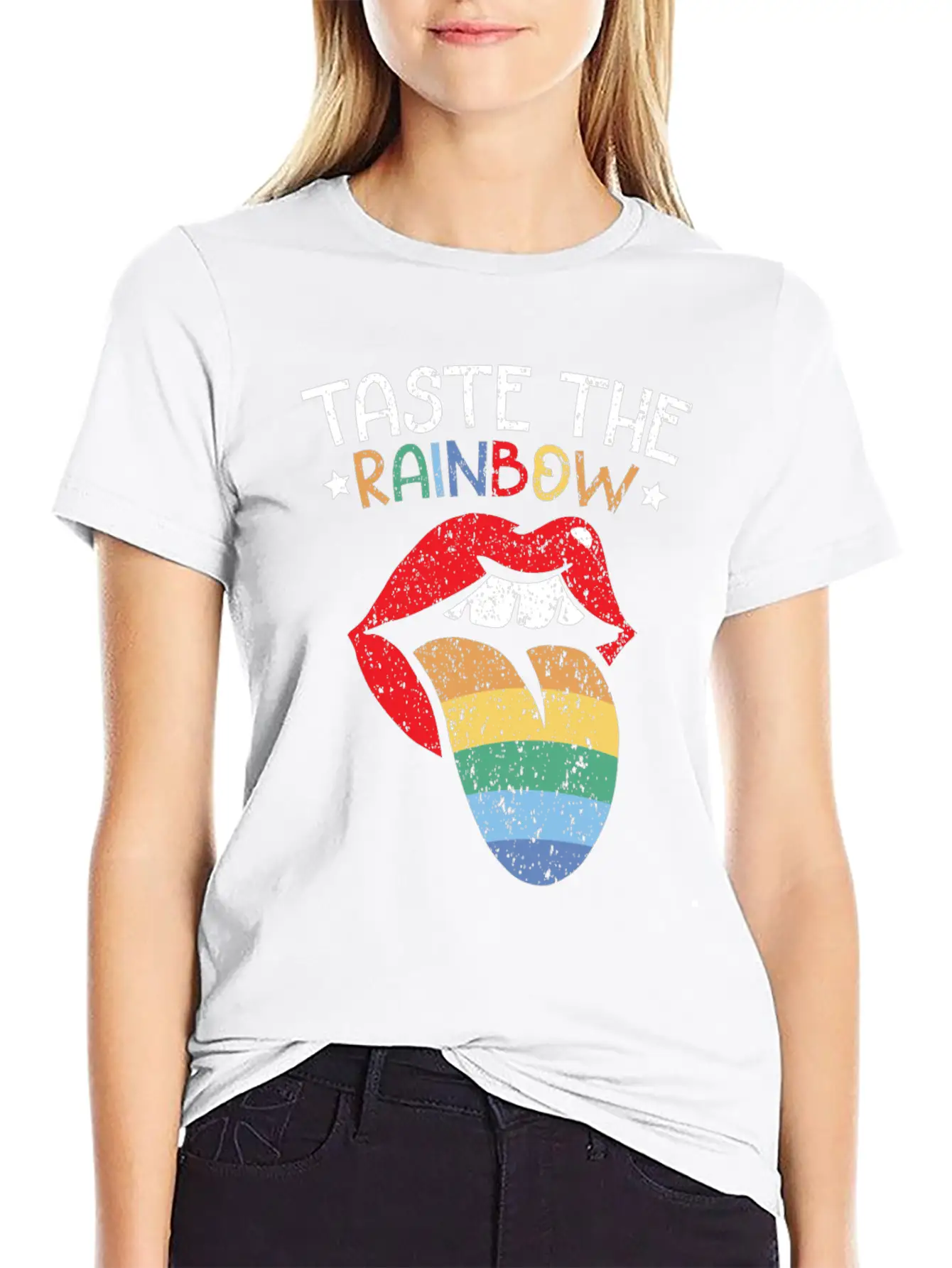 Taste The Rainbow Lover Rainbow Whisperer Stylish Everyday T-Shirt – Unisex Basic Cotton Tee