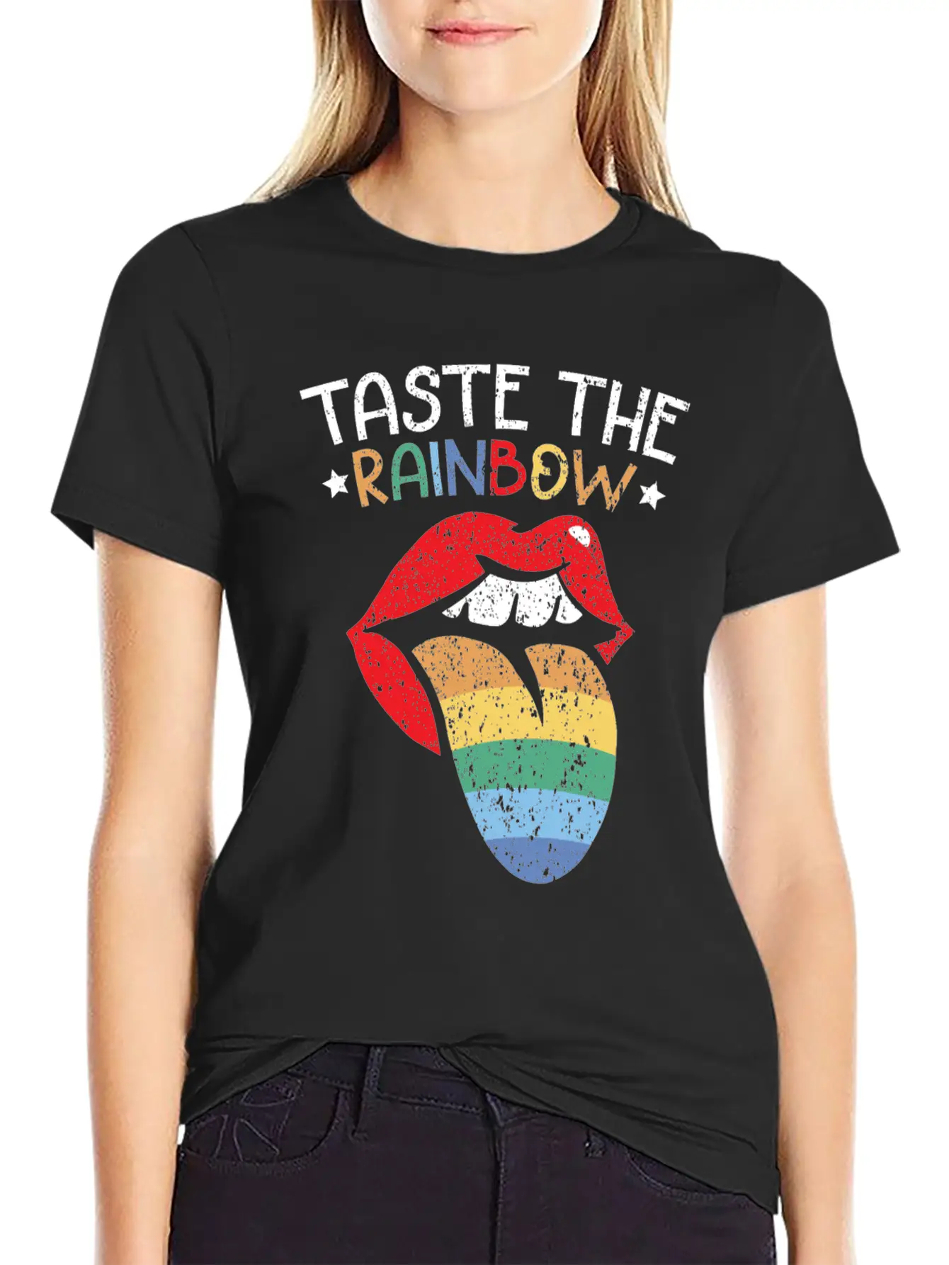 Taste The Rainbow Lover Rainbow Whisperer Stylish Everyday T-Shirt – Unisex Basic Cotton Tee