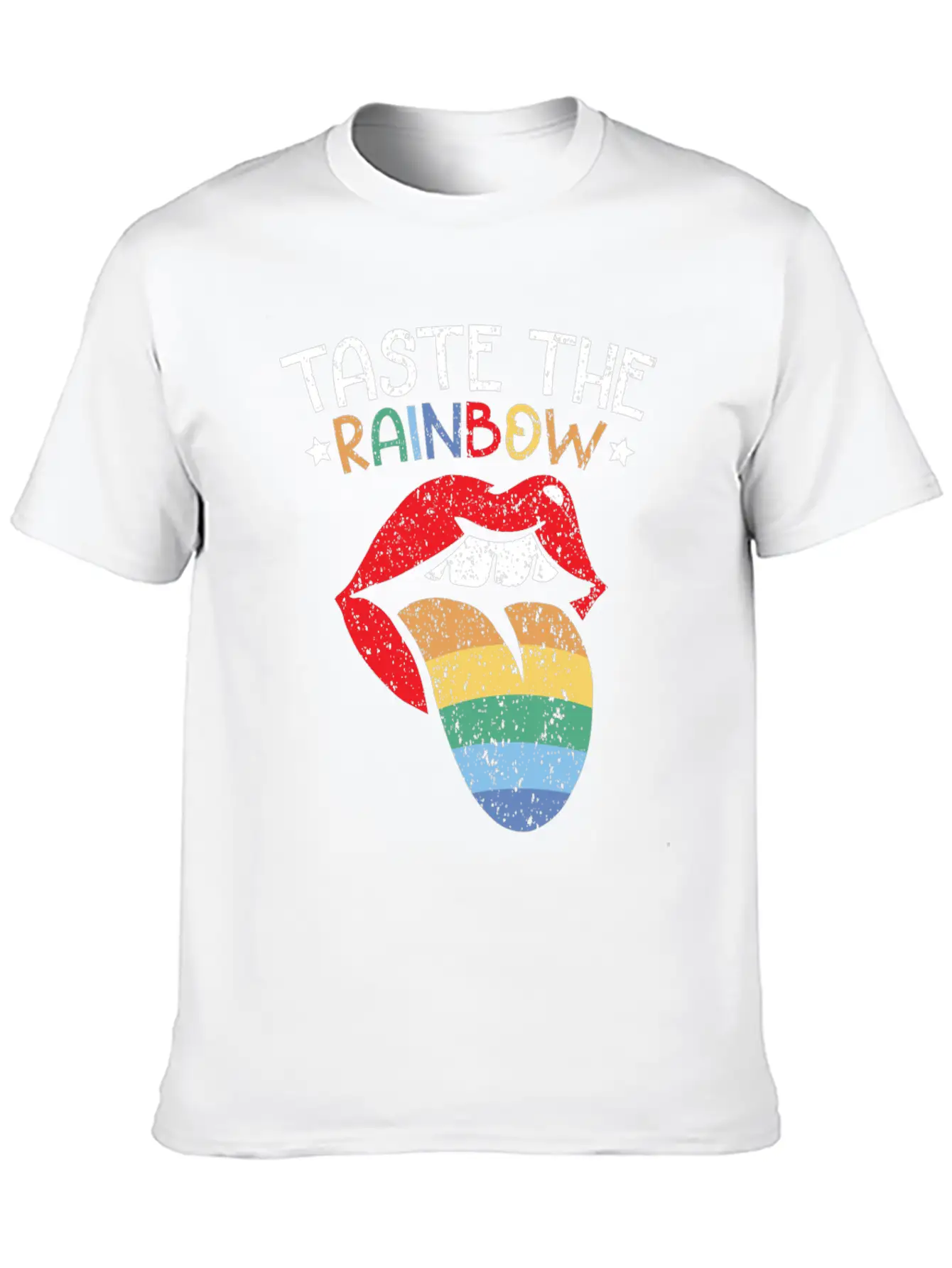 Taste The Rainbow Lover Rainbow Whisperer Stylish Everyday T-Shirt – Unisex Basic Cotton Tee