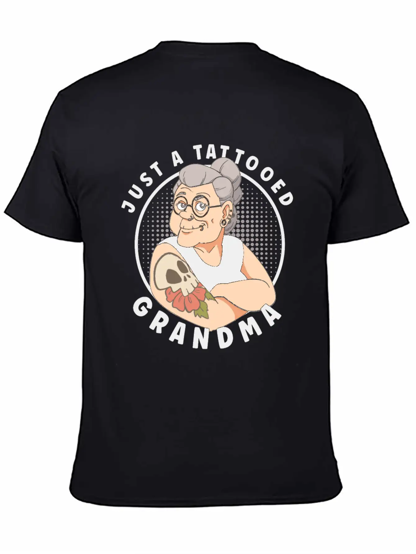 TATTOED GRANDMA TATTOO ARTIST INKING TATTOOS Timeless Short Sleeve Tee – Comfy And Minimalist Design