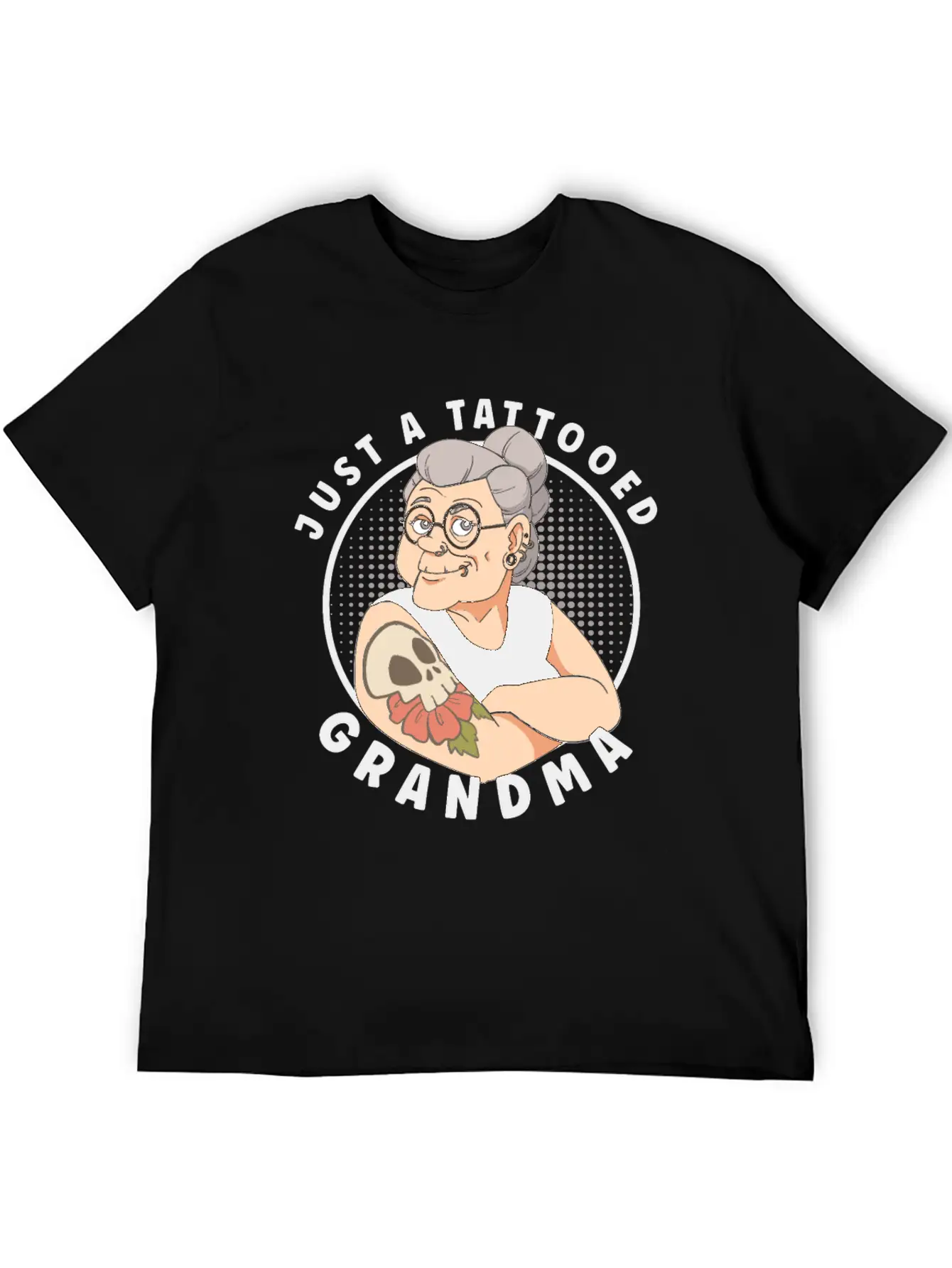 TATTOED GRANDMA TATTOO ARTIST INKING TATTOOS Timeless Short Sleeve Tee – Comfy And Minimalist Design