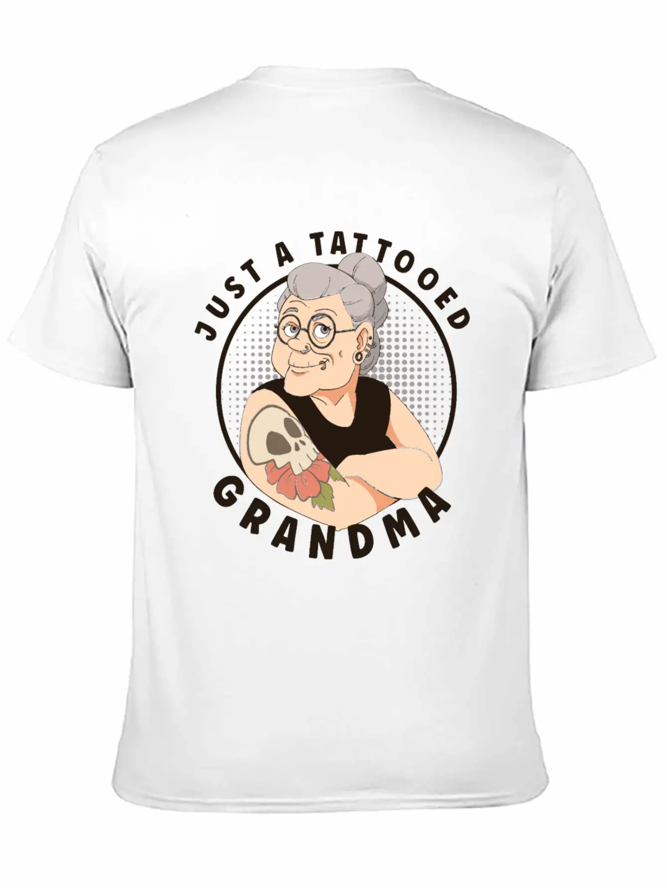 TATTOED GRANDMA TATTOO ARTIST INKING TATTOOS Timeless Short Sleeve Tee – Comfy And Minimalist Design