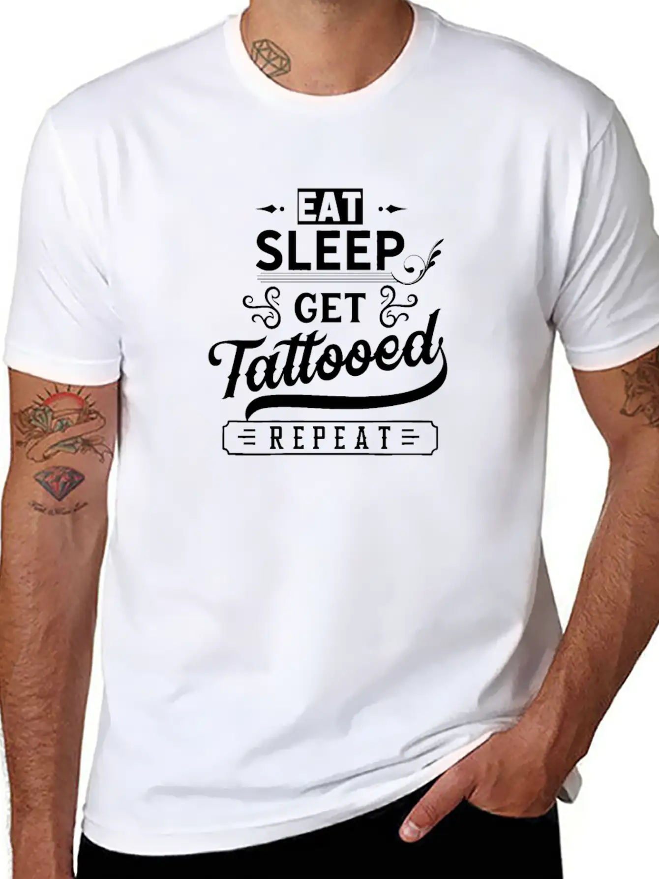 Tattoos Tattooed Tattoo Tattoo Artist Inked Essential Unisex Summer Tee – Soft Cotton Casual Fit