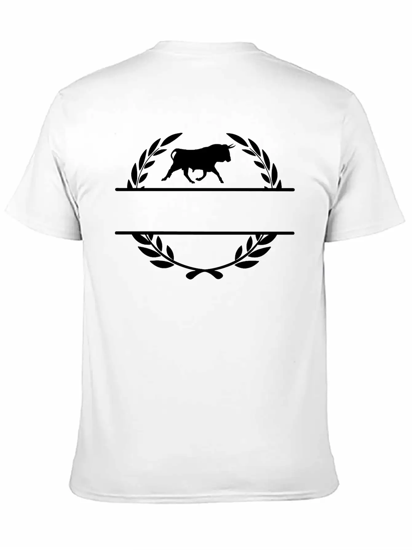 Taurus In Laurel Wreath Monogram Stylish Everyday T-Shirt – Unisex Basic Cotton Tee