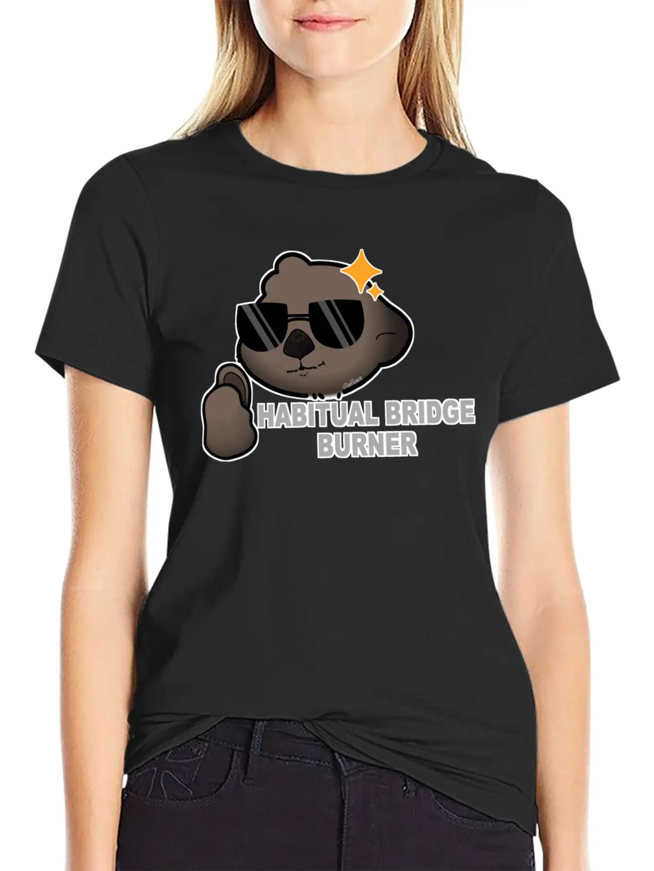 Tazz Talks | Habitual Bridge Burner Stylish Everyday T-Shirt – Unisex Basic Cotton Tee