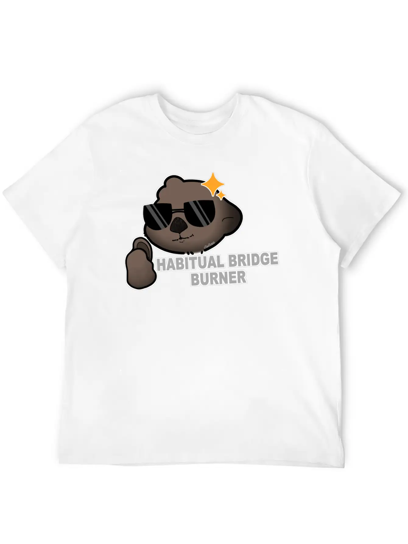 Tazz Talks | Habitual Bridge Burner Stylish Everyday T-Shirt – Unisex Basic Cotton Tee