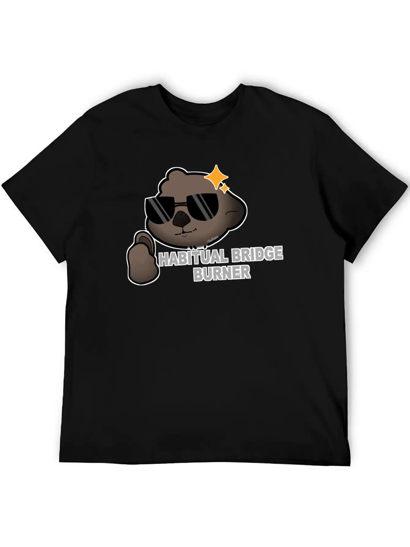 Tazz Talks | Habitual Bridge Burner Stylish Everyday T-Shirt – Unisex Basic Cotton Tee