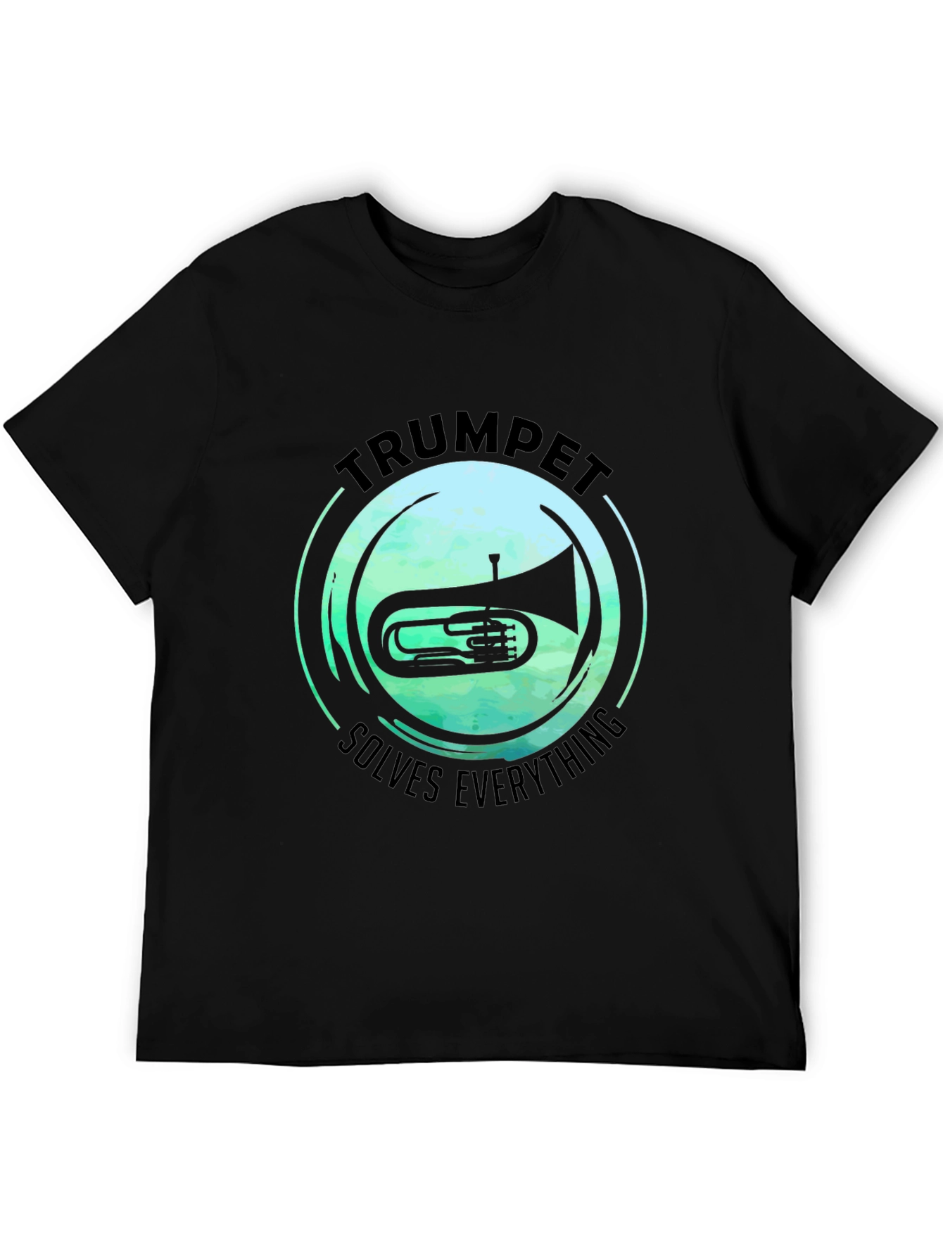 Trumpet Solves Everything T-Shirt - Music Lover Tee