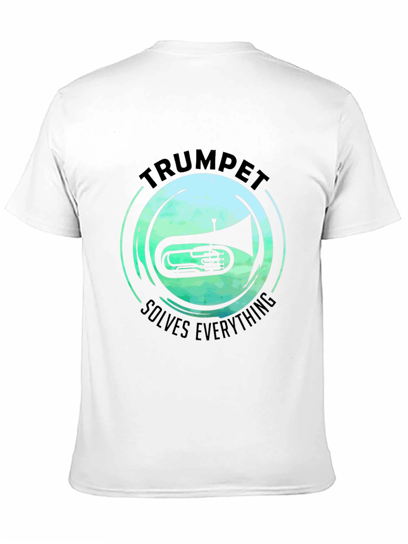 Trumpet Solves Everything T-Shirt - Music Lover Tee
