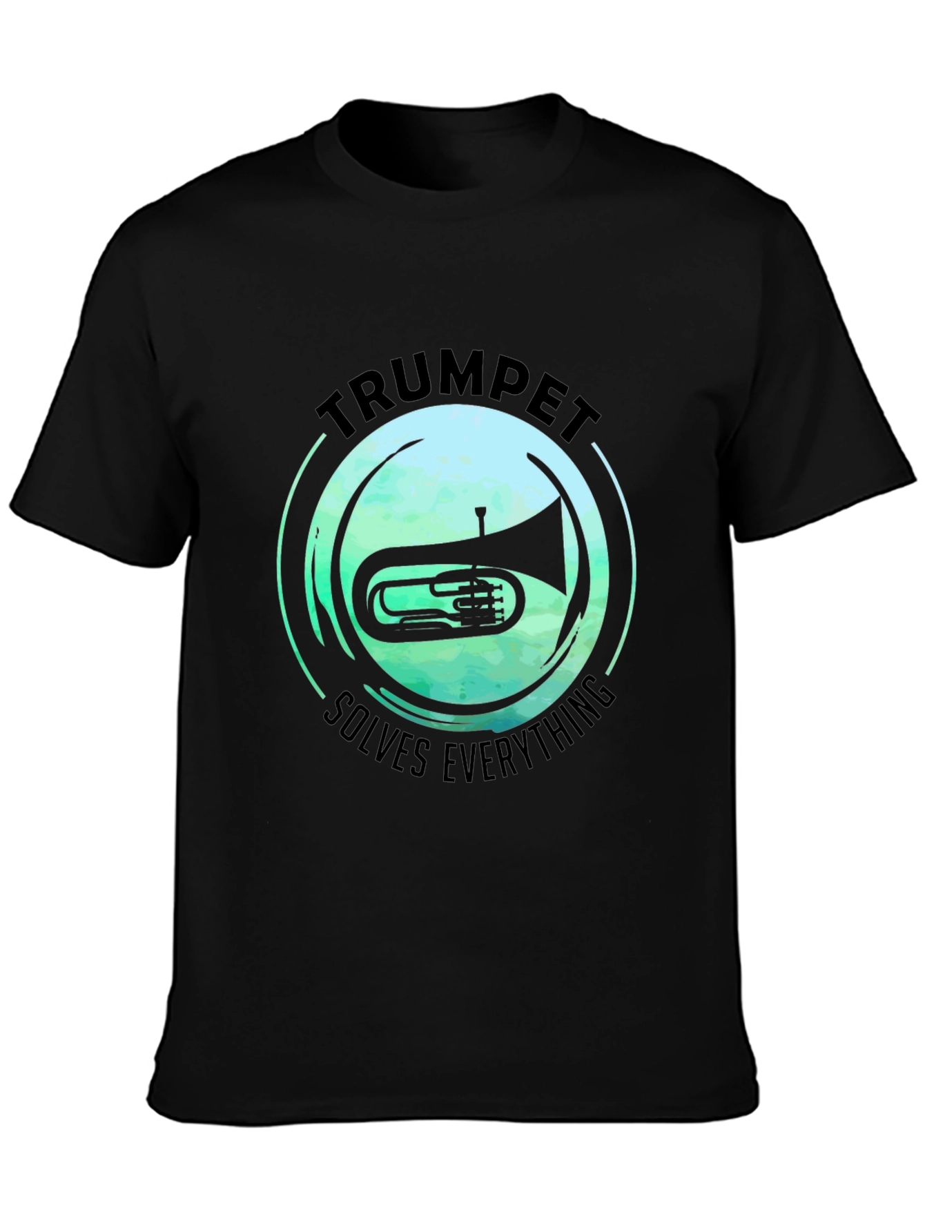 Trumpet Solves Everything T-Shirt - Music Lover Tee