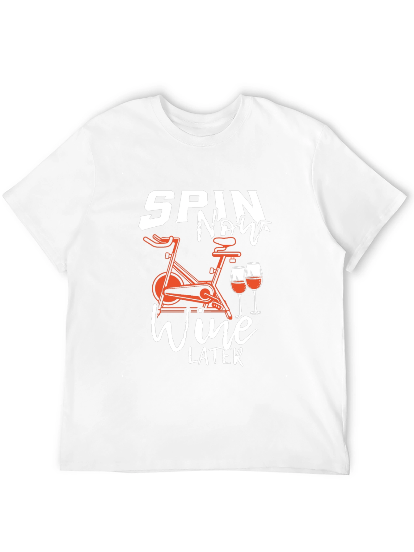 Spin Now Wine Later Black Graphic Tee