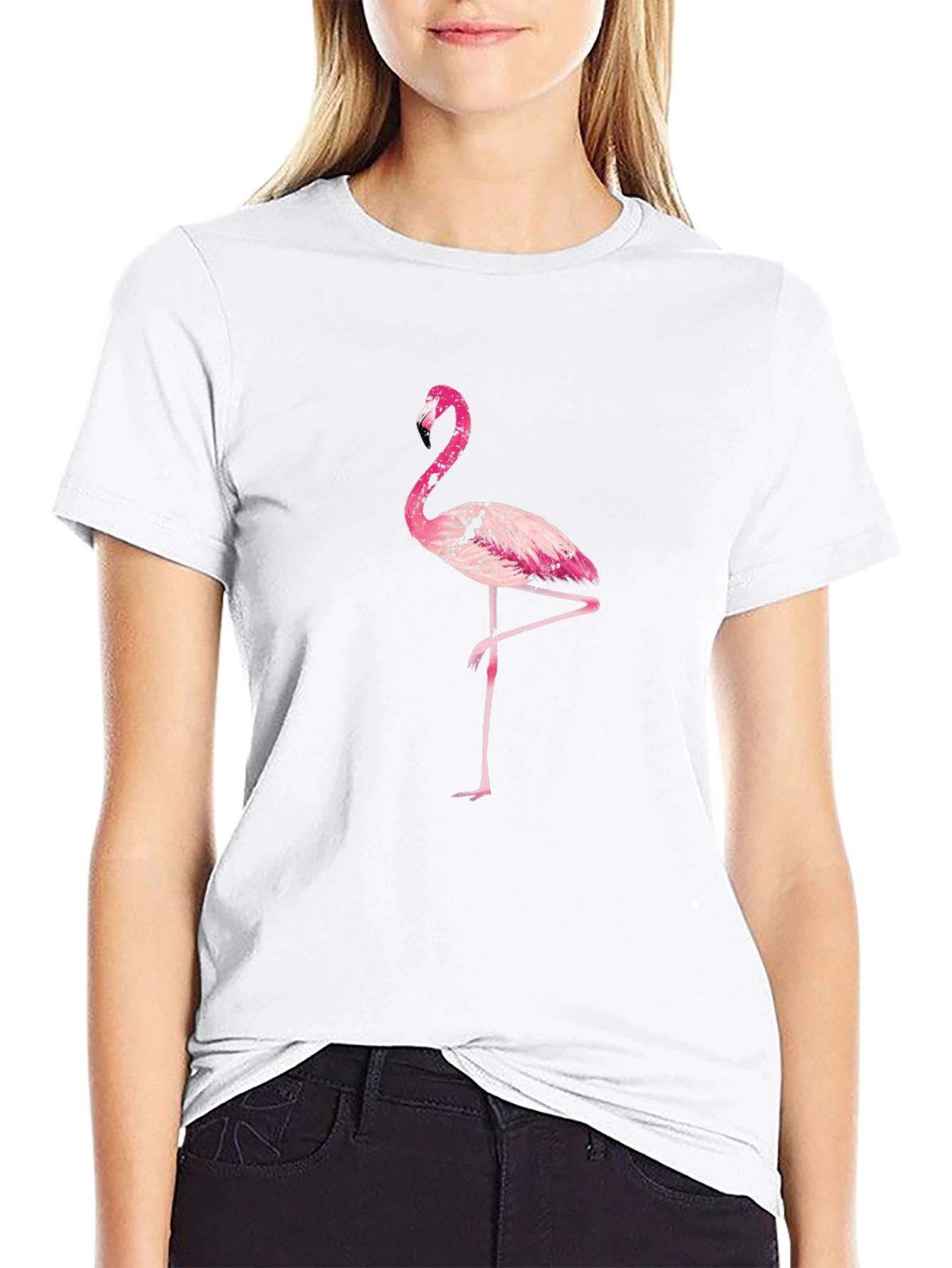 Pink Flamingo Graphic Tee - Casual Style