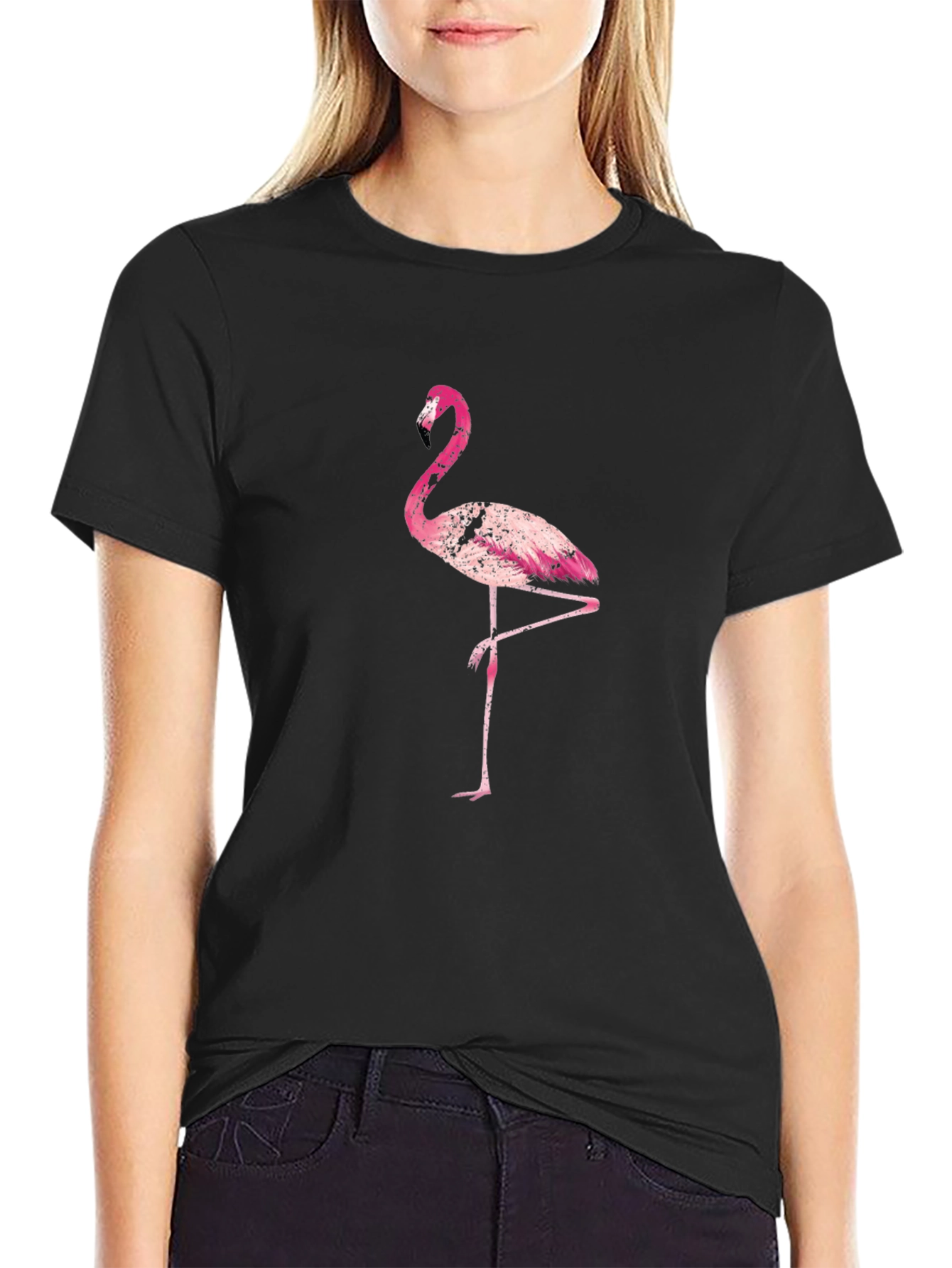 Pink Flamingo Graphic Tee - Casual Style