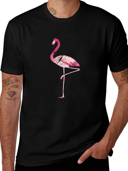 Pink Flamingo Graphic Tee - Casual Style