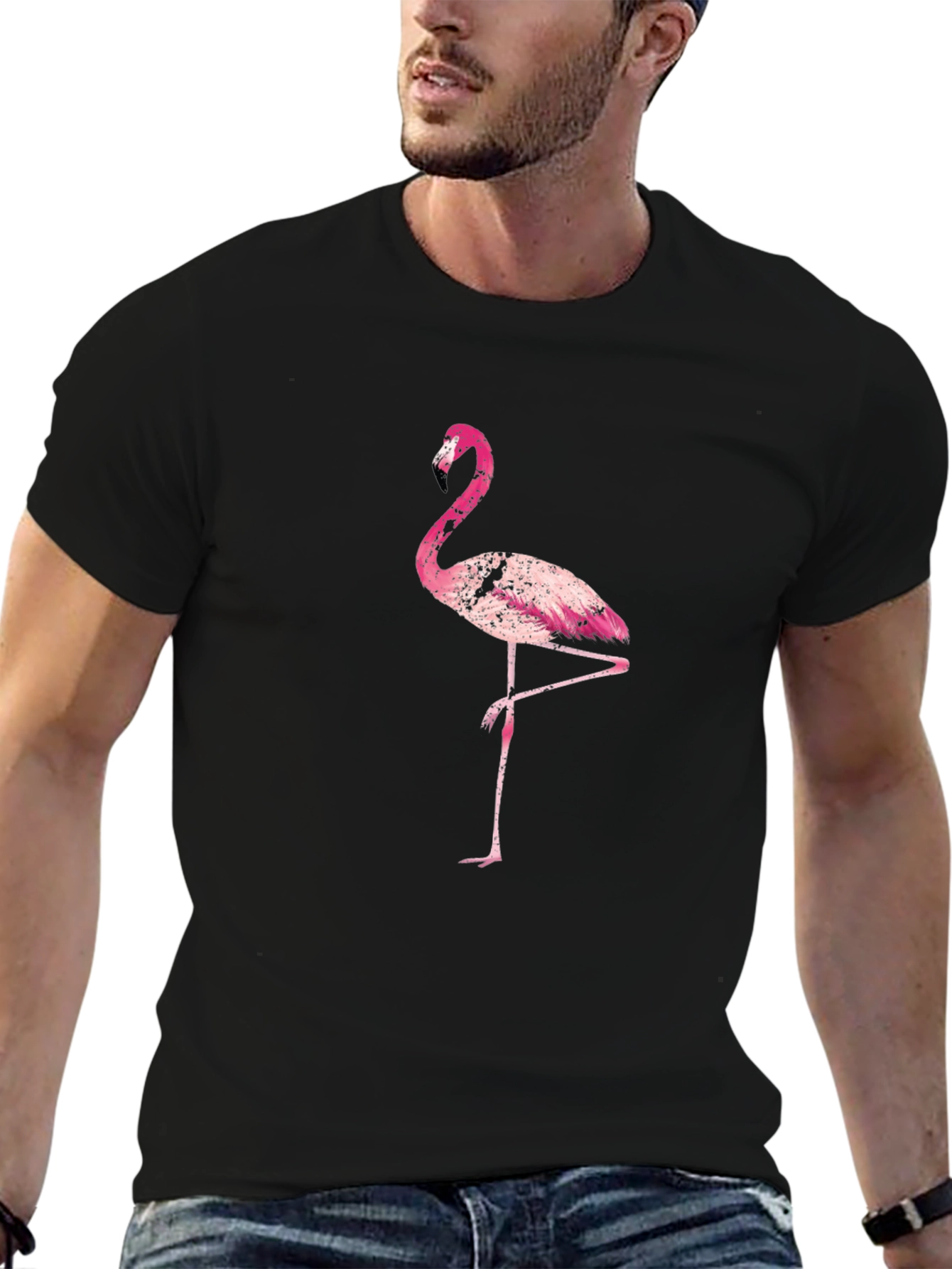 Pink Flamingo Graphic Tee - Casual Style