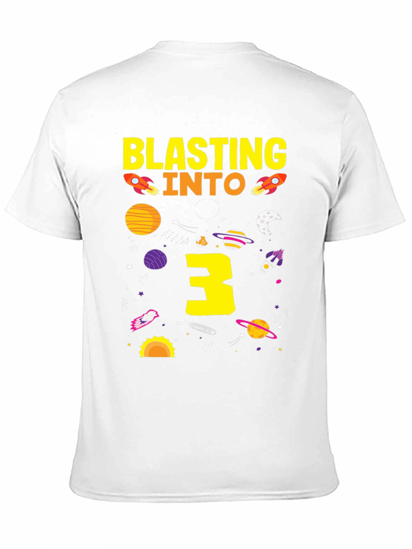 Blasting Into 3rd Birthday T-Shirt