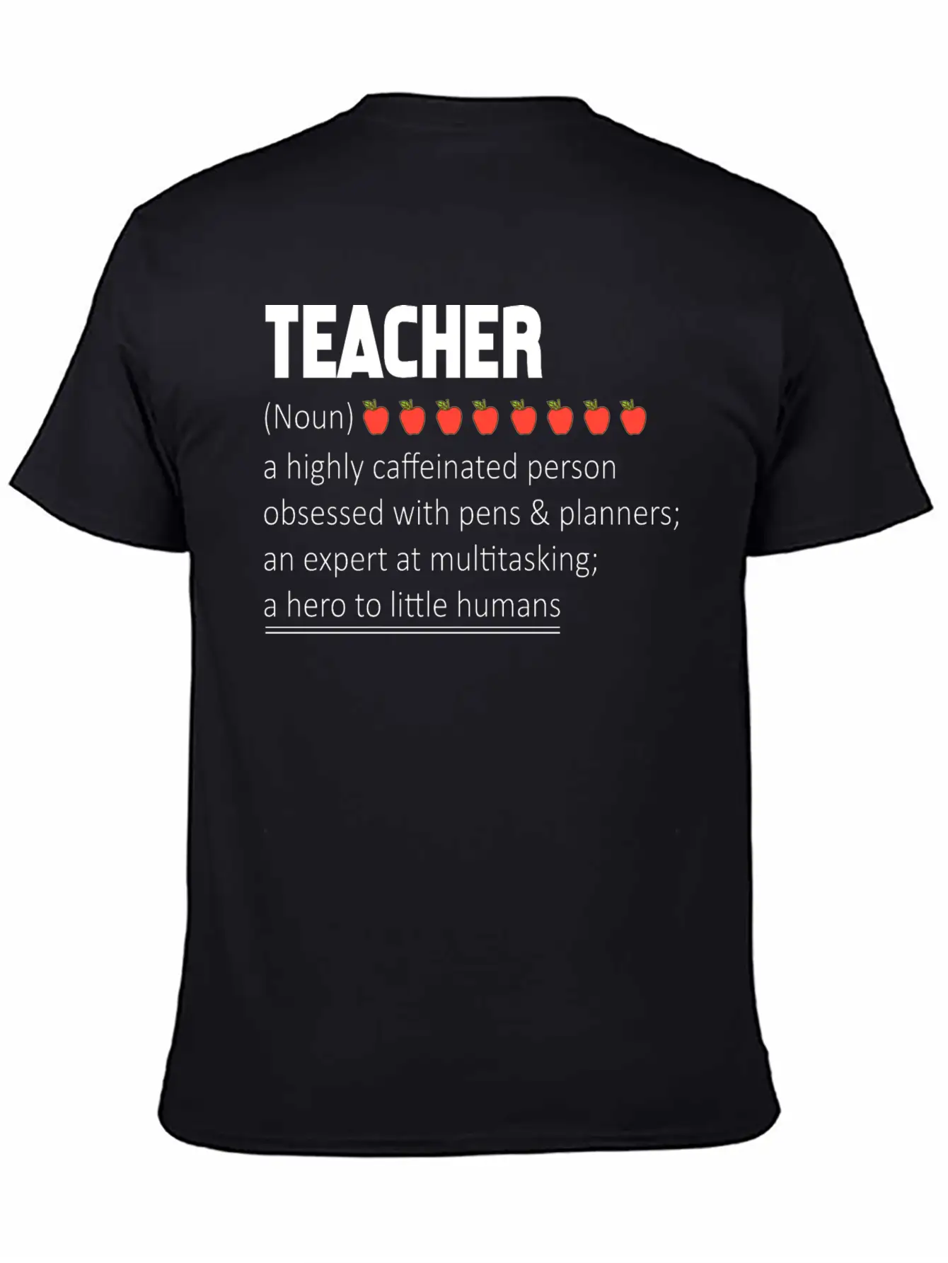 Teacher A Highly Caffeinated Person Obsessed Stylish Everyday T-Shirt – Unisex Basic Cotton Tee