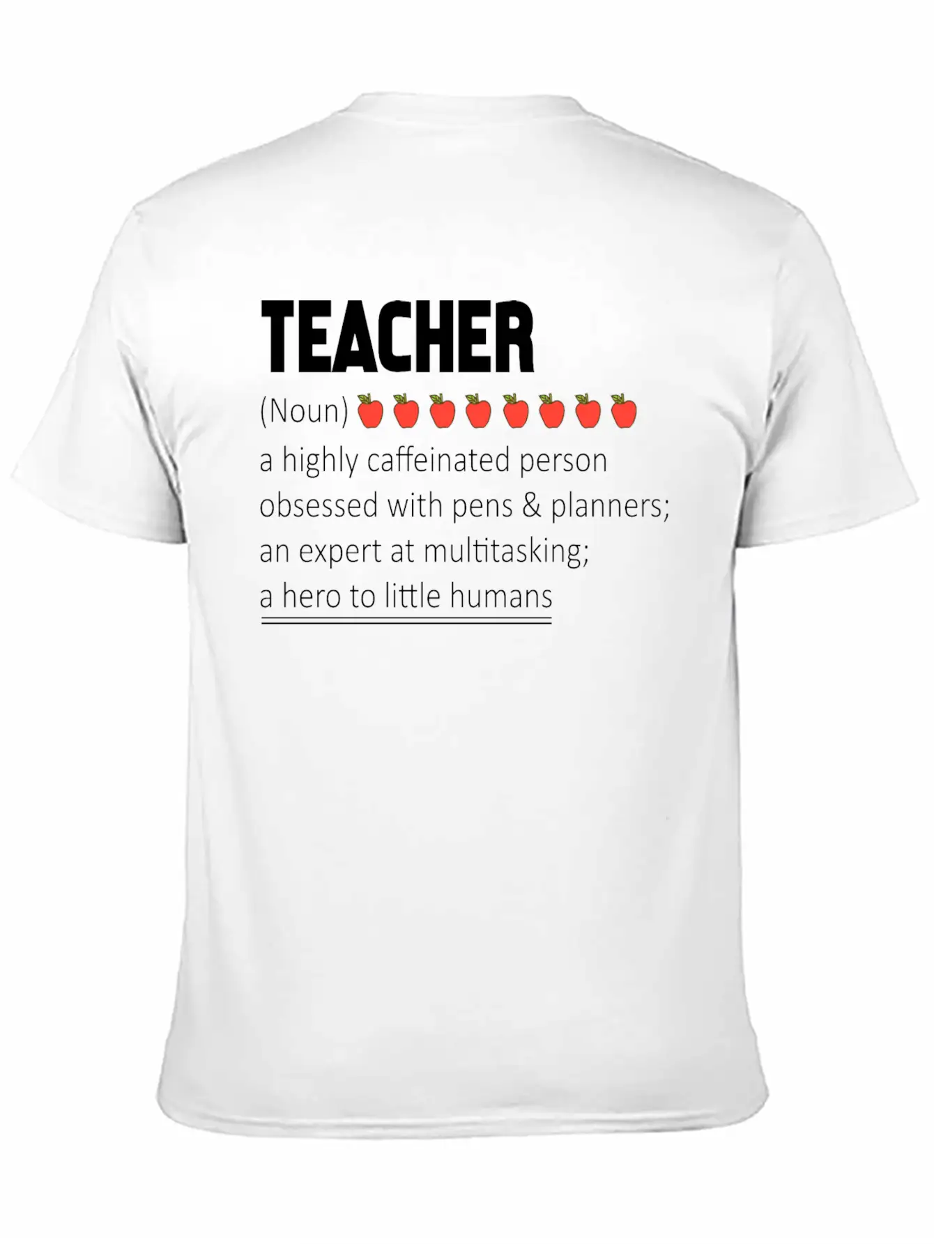 Teacher A Highly Caffeinated Person Obsessed Stylish Everyday T-Shirt – Unisex Basic Cotton Tee