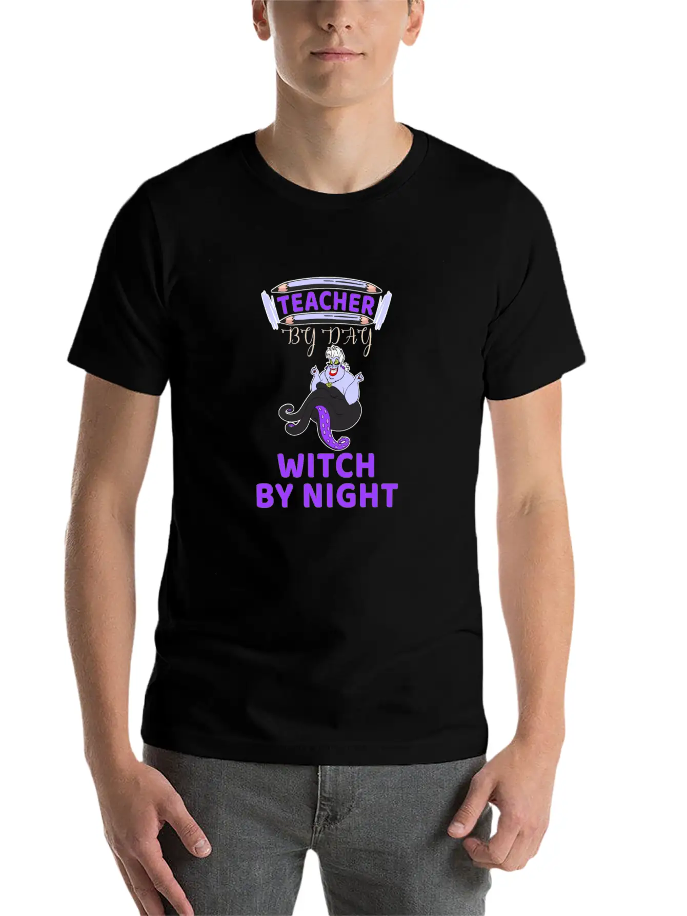 Teacher Witch By Night Essential Unisex Summer Tee – Soft Cotton Casual Fit