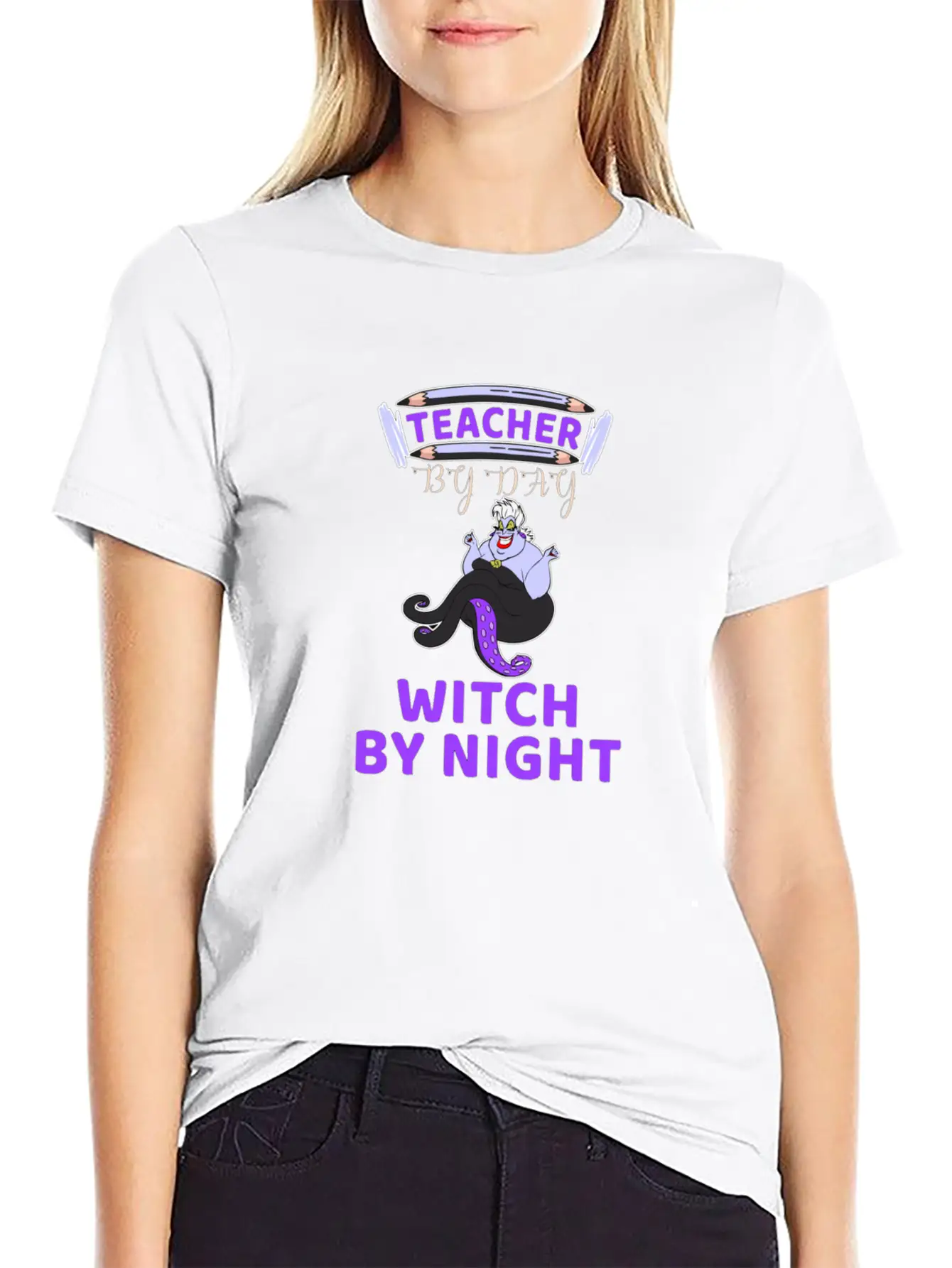 Teacher Witch By Night Essential Unisex Summer Tee – Soft Cotton Casual Fit