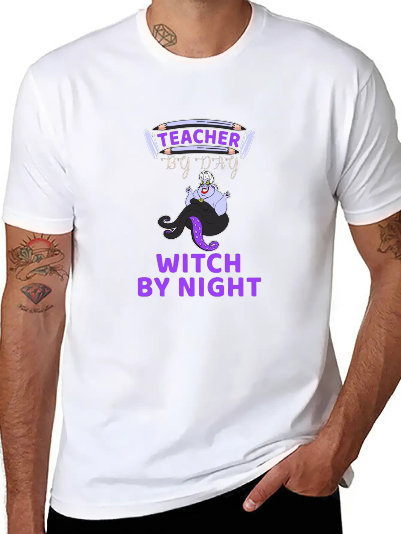 Teacher Witch By Night Essential Unisex Summer Tee – Soft Cotton Casual Fit