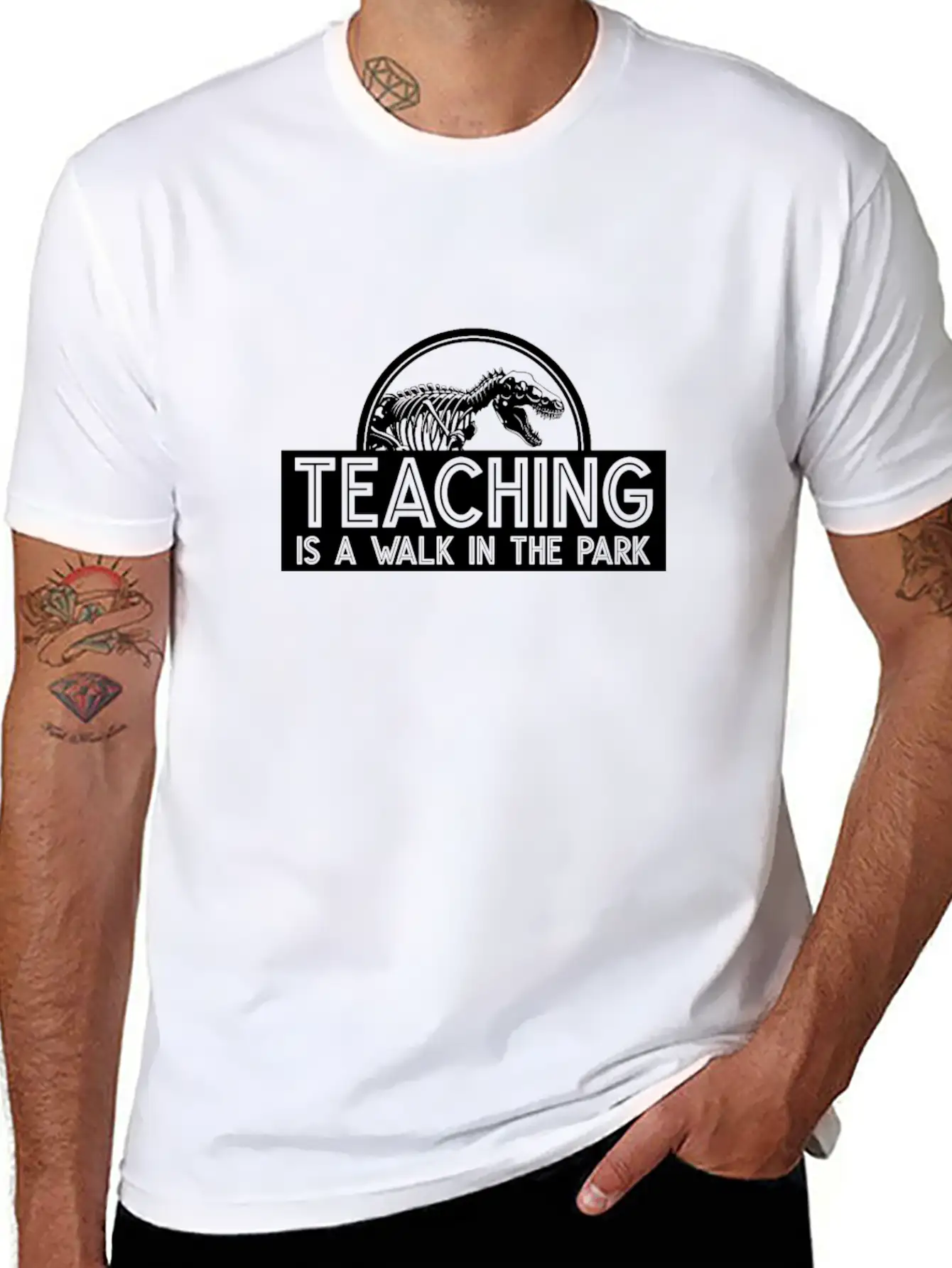 Teaching Is A Walk In The Park Unisex Casual T-Shirt – Clean Design For Daily Comfort