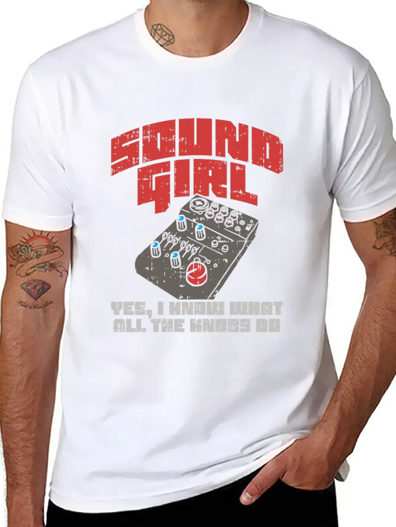 Techno Audio Engineer T Shirt Dj Woman Gift Idea Unisex Short Sleeve Soft Cotton T-Shirt – Casual Everyday Wear