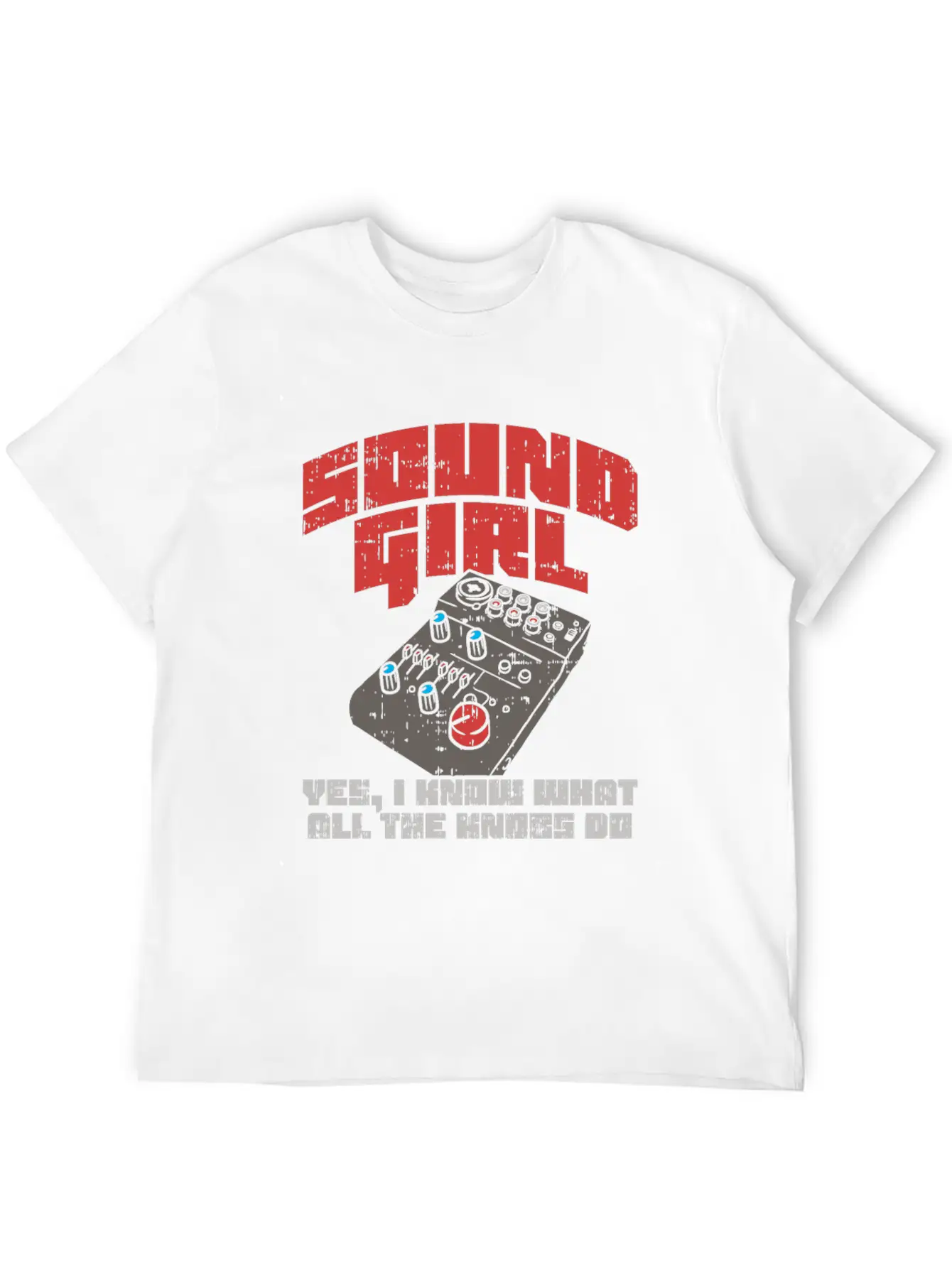 Techno Audio Engineer T Shirt Dj Woman Gift Idea Unisex Short Sleeve Soft Cotton T-Shirt – Casual Everyday Wear