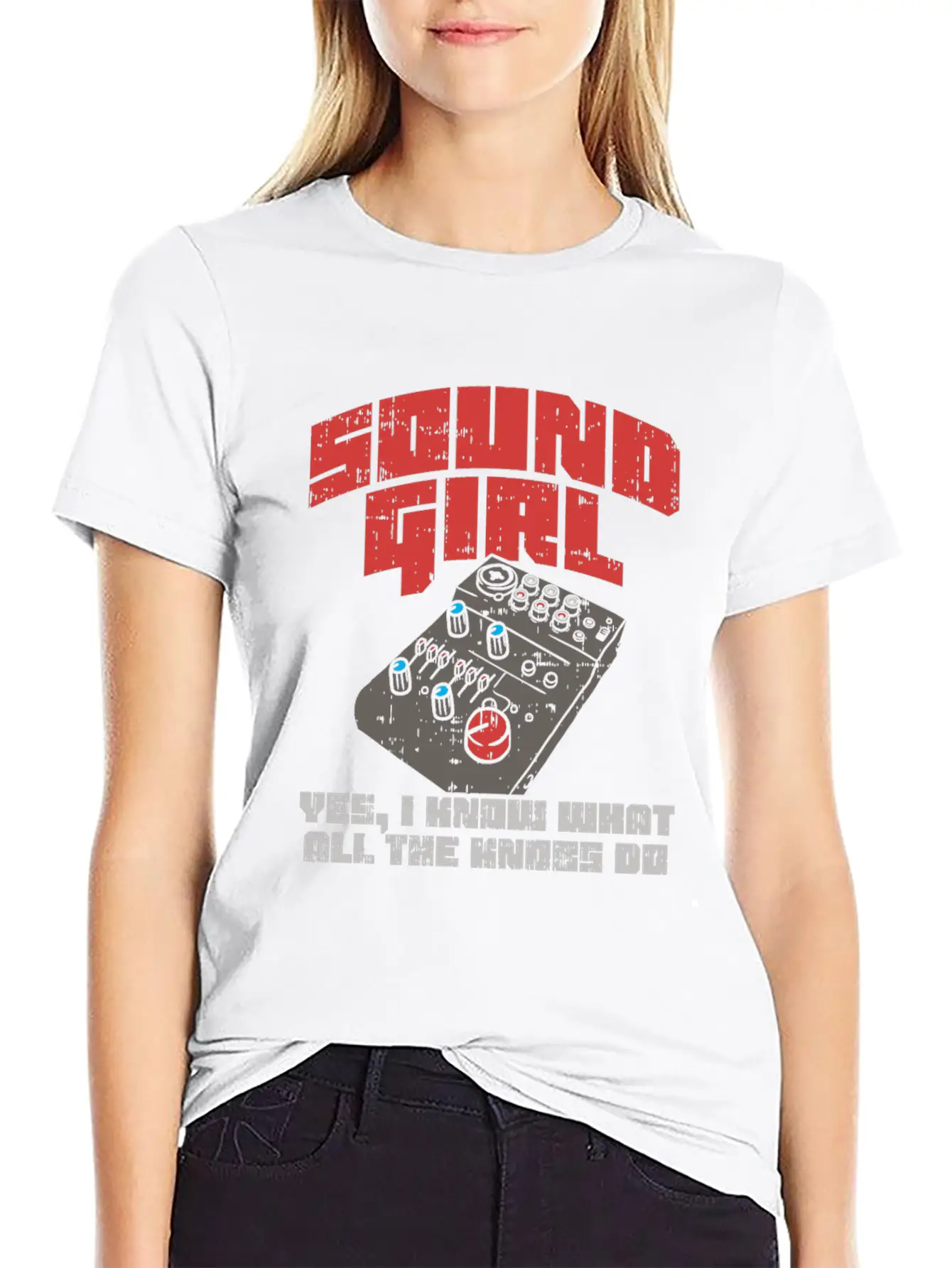 Techno Audio Engineer T Shirt Dj Woman Gift Idea Unisex Short Sleeve Soft Cotton T-Shirt – Casual Everyday Wear