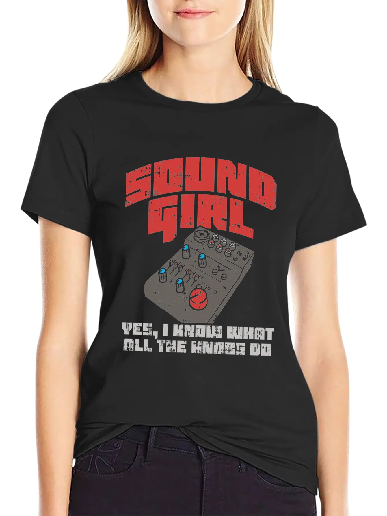 Techno Audio Engineer T Shirt Dj Woman Gift Idea Unisex Short Sleeve Soft Cotton T-Shirt – Casual Everyday Wear