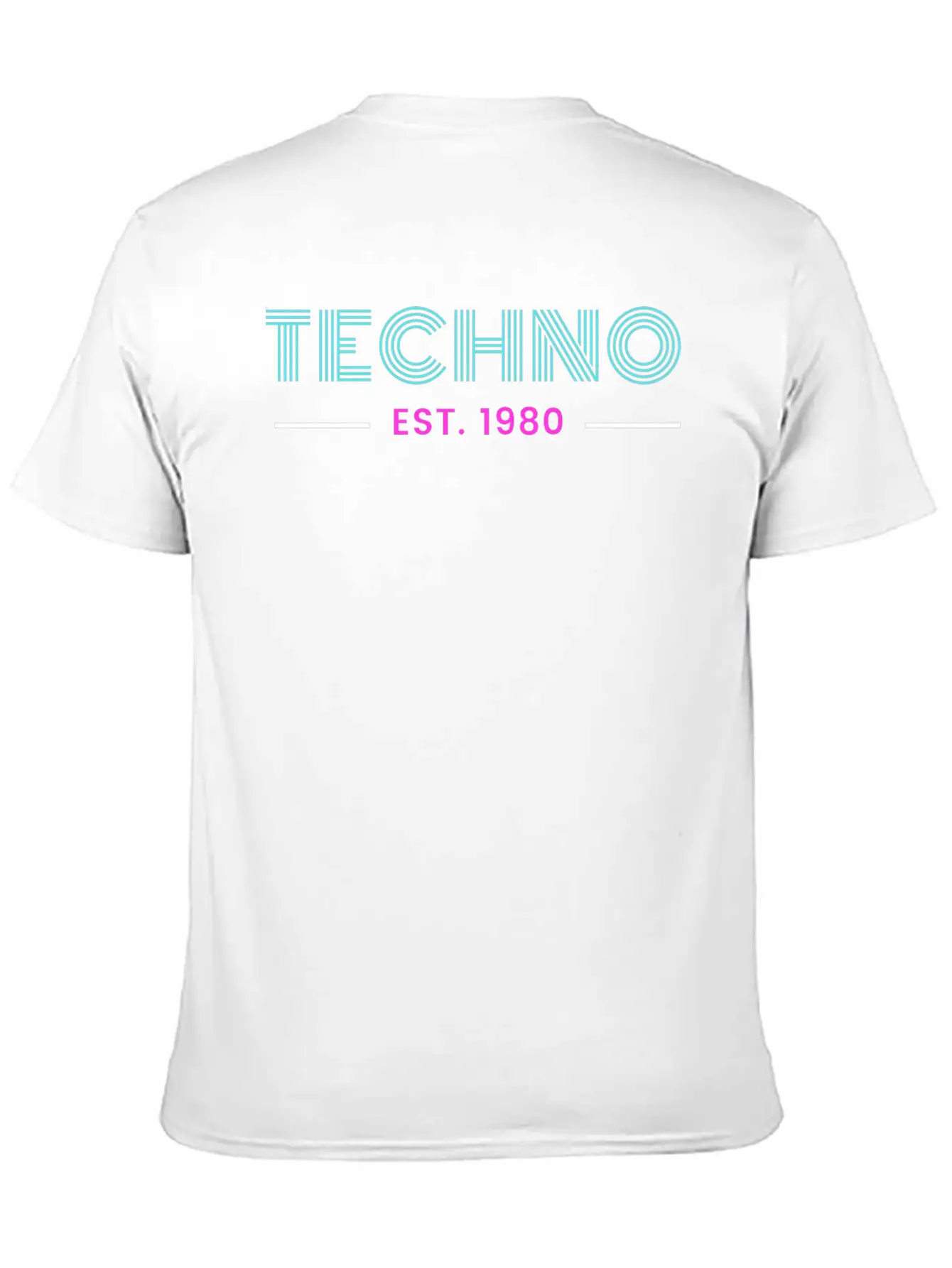 Techno Est 1980 Basic Graphic T-Shirt – Daily Comfort In Soft Cotton
