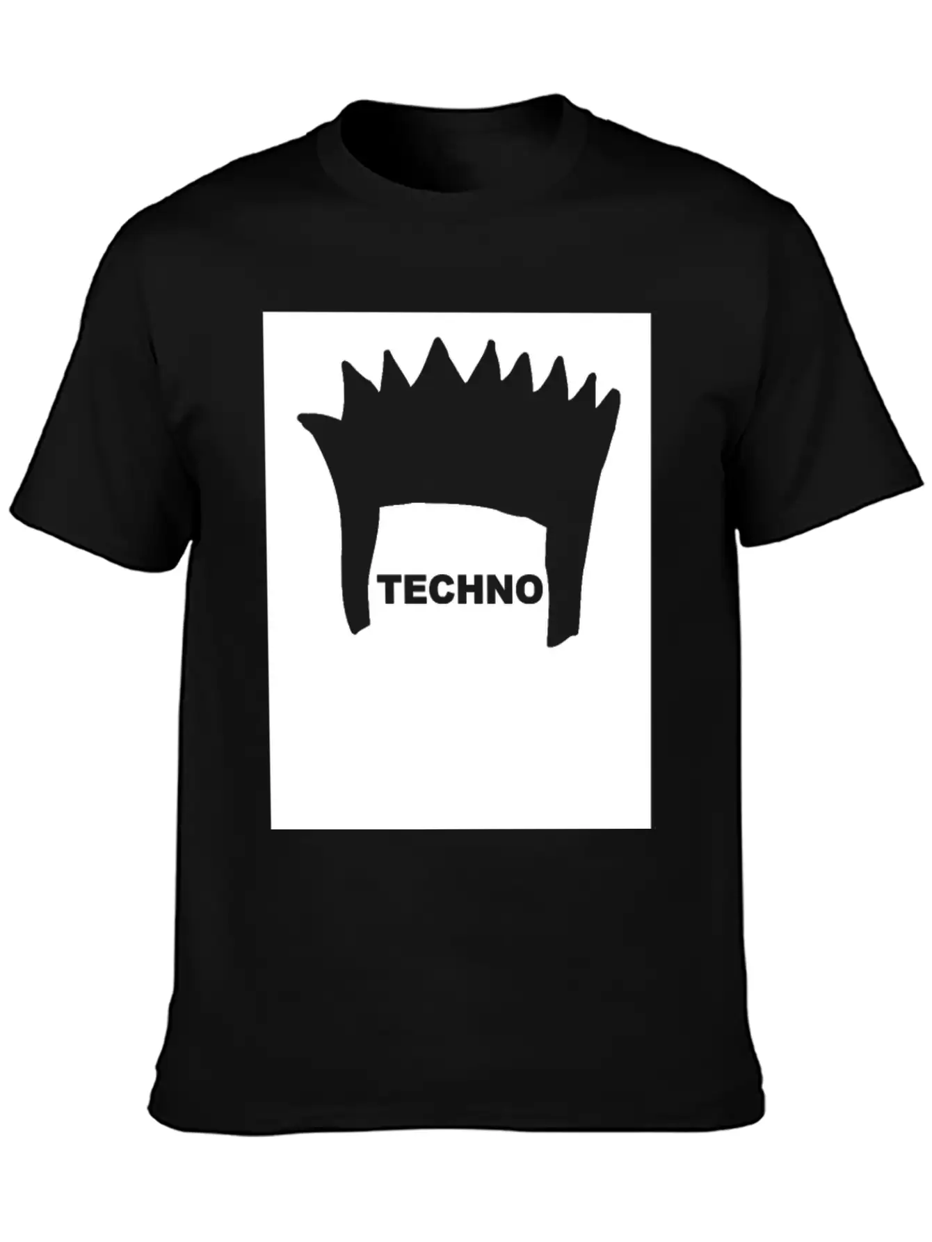 Techno Hair Underground Minimal Techno Minimal Stylish Everyday T-Shirt – Unisex Basic Cotton Tee