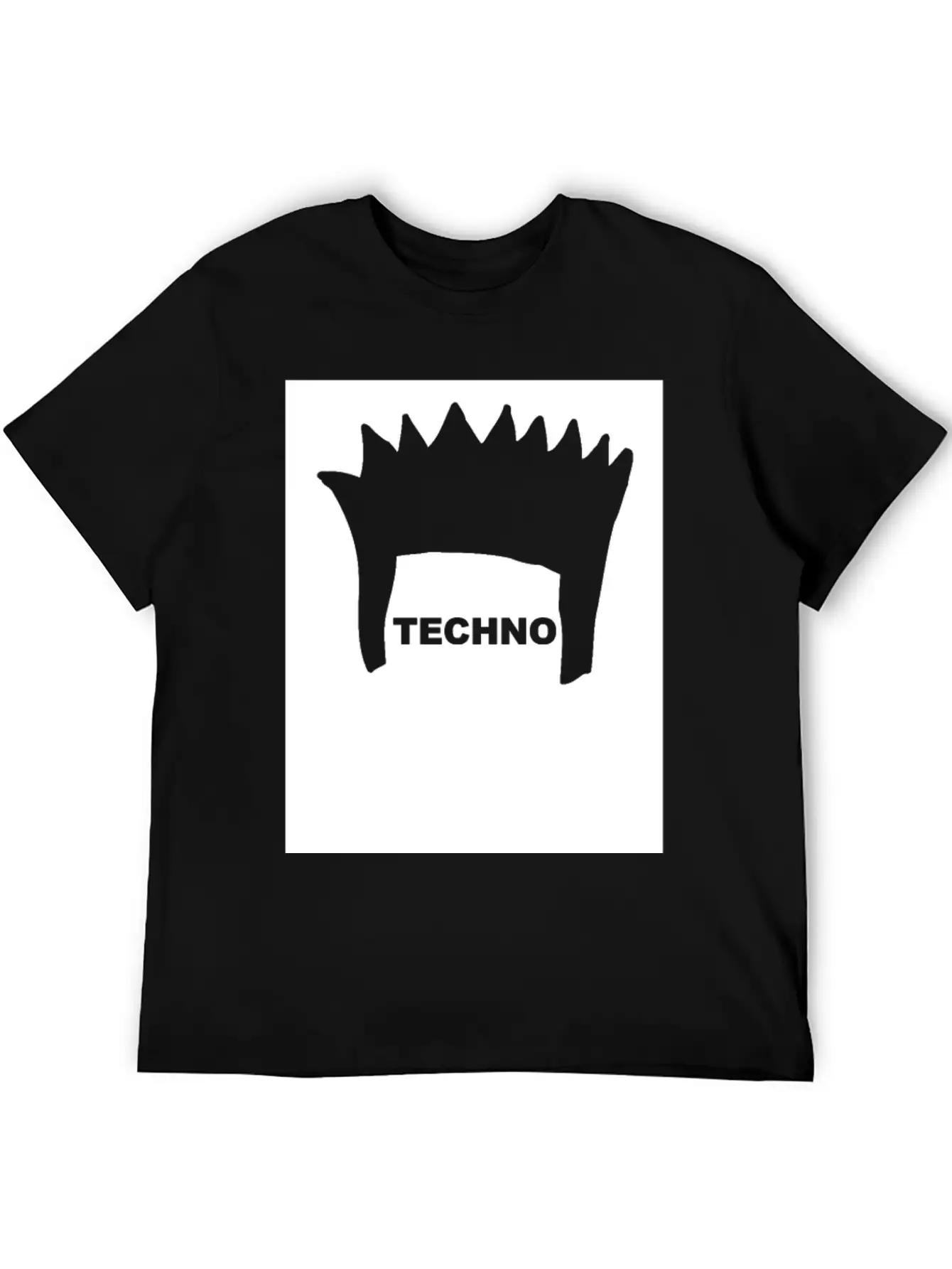 Techno Hair Underground Minimal Techno Minimal Stylish Everyday T-Shirt – Unisex Basic Cotton Tee