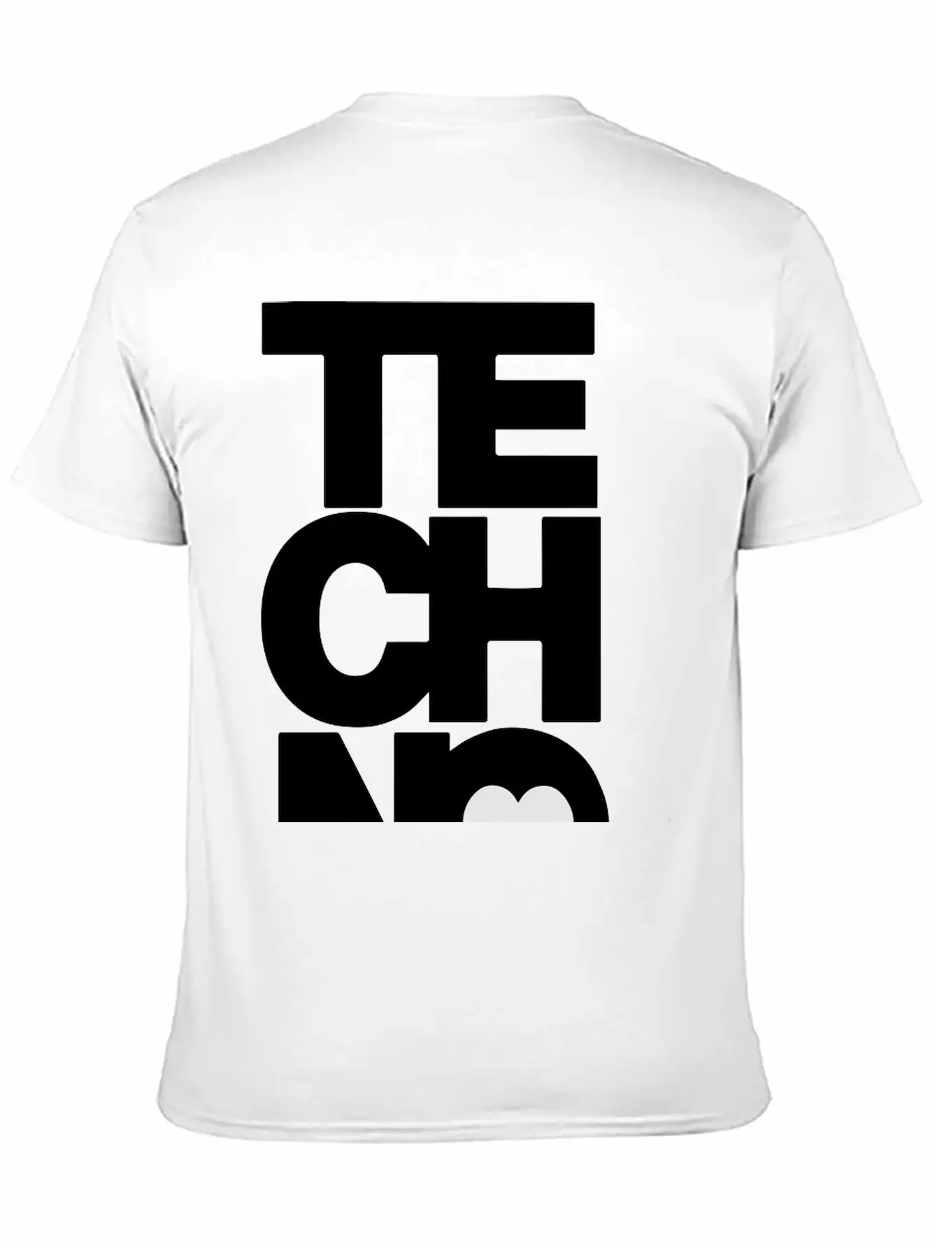 TECHNO MUSIC Unisex Short Sleeve Soft Cotton T-Shirt – Casual Everyday Wear