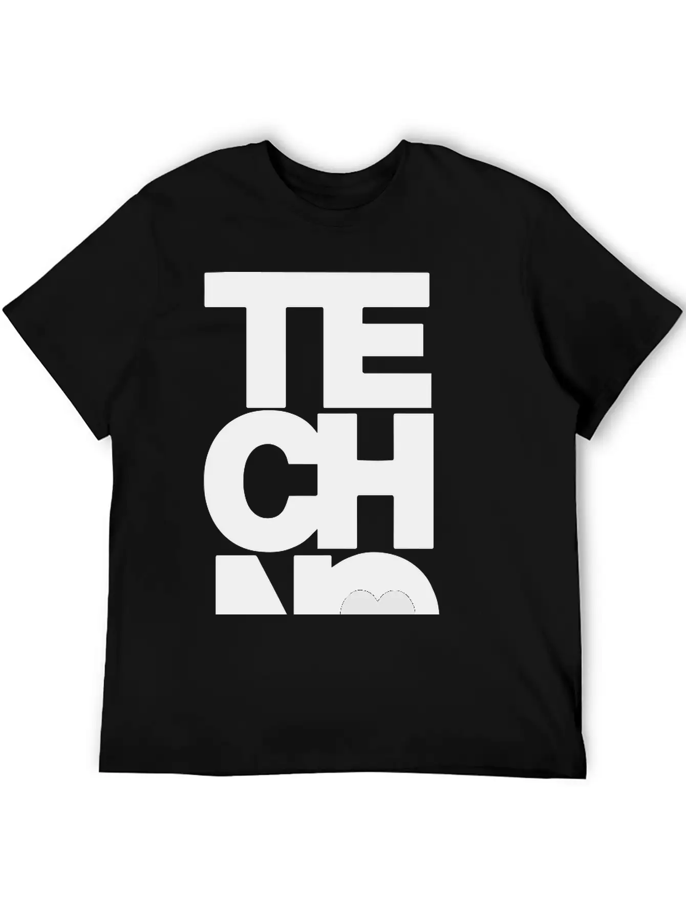 TECHNO MUSIC Unisex Short Sleeve Soft Cotton T-Shirt – Casual Everyday Wear