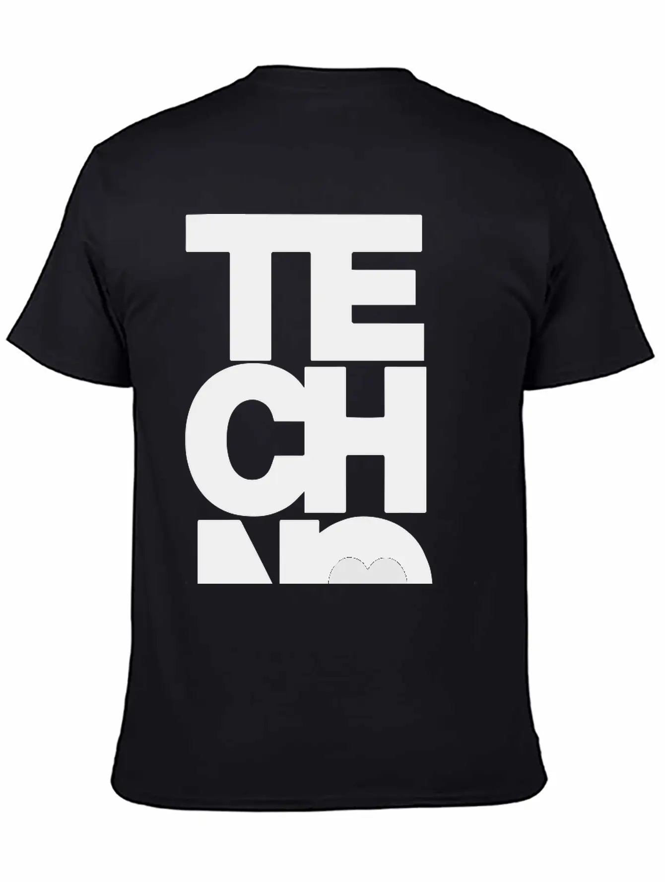 TECHNO MUSIC Unisex Short Sleeve Soft Cotton T-Shirt – Casual Everyday Wear