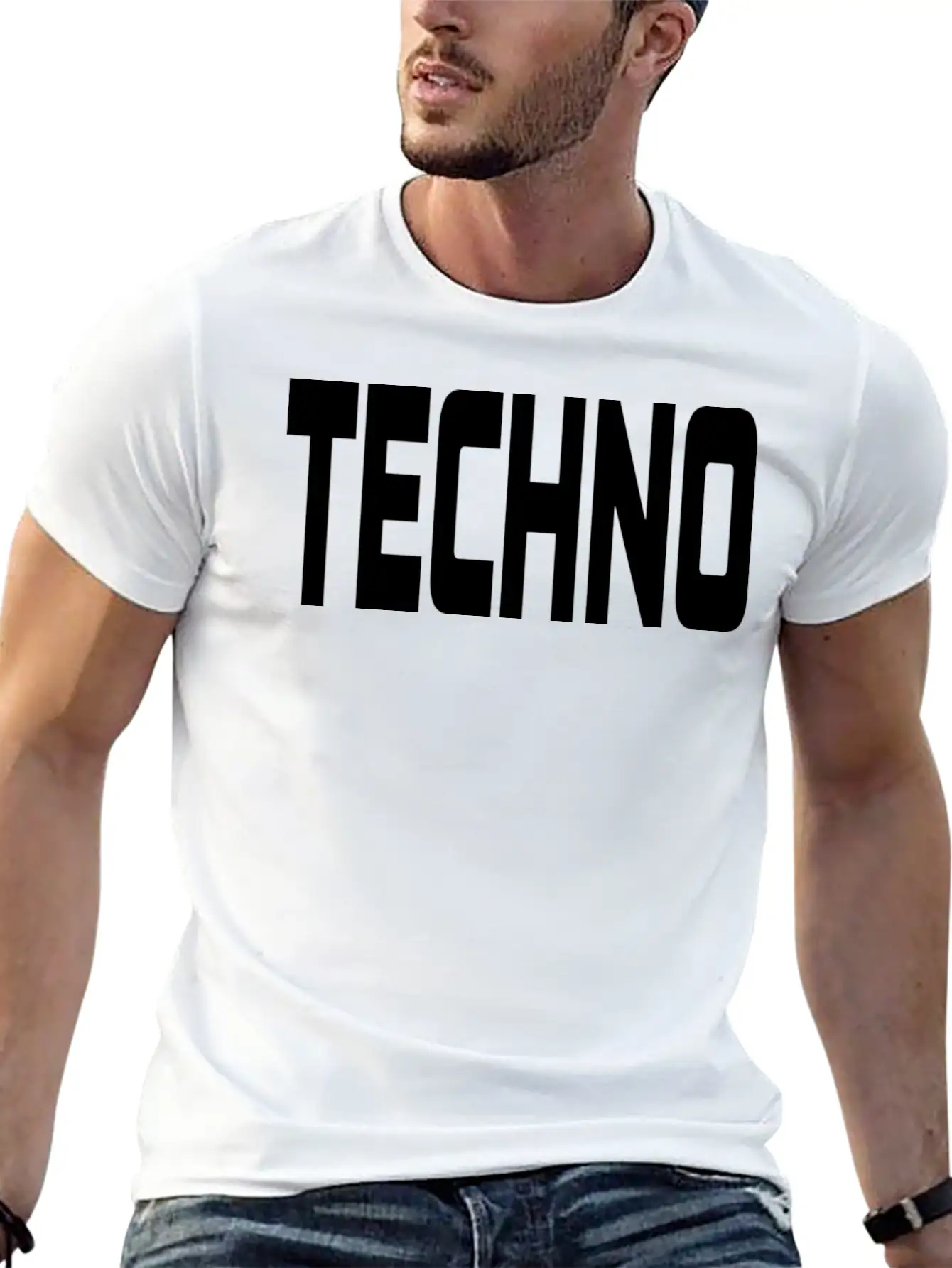 Techno Unisex Casual T-Shirt – Clean Design For Daily Comfort