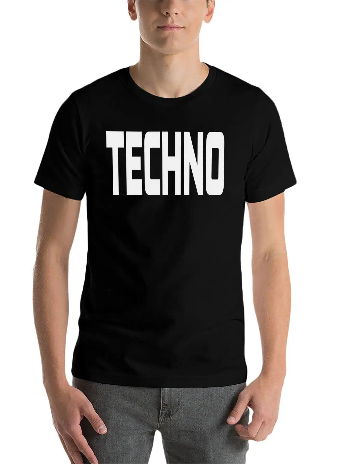 Techno Unisex Casual T-Shirt – Clean Design For Daily Comfort