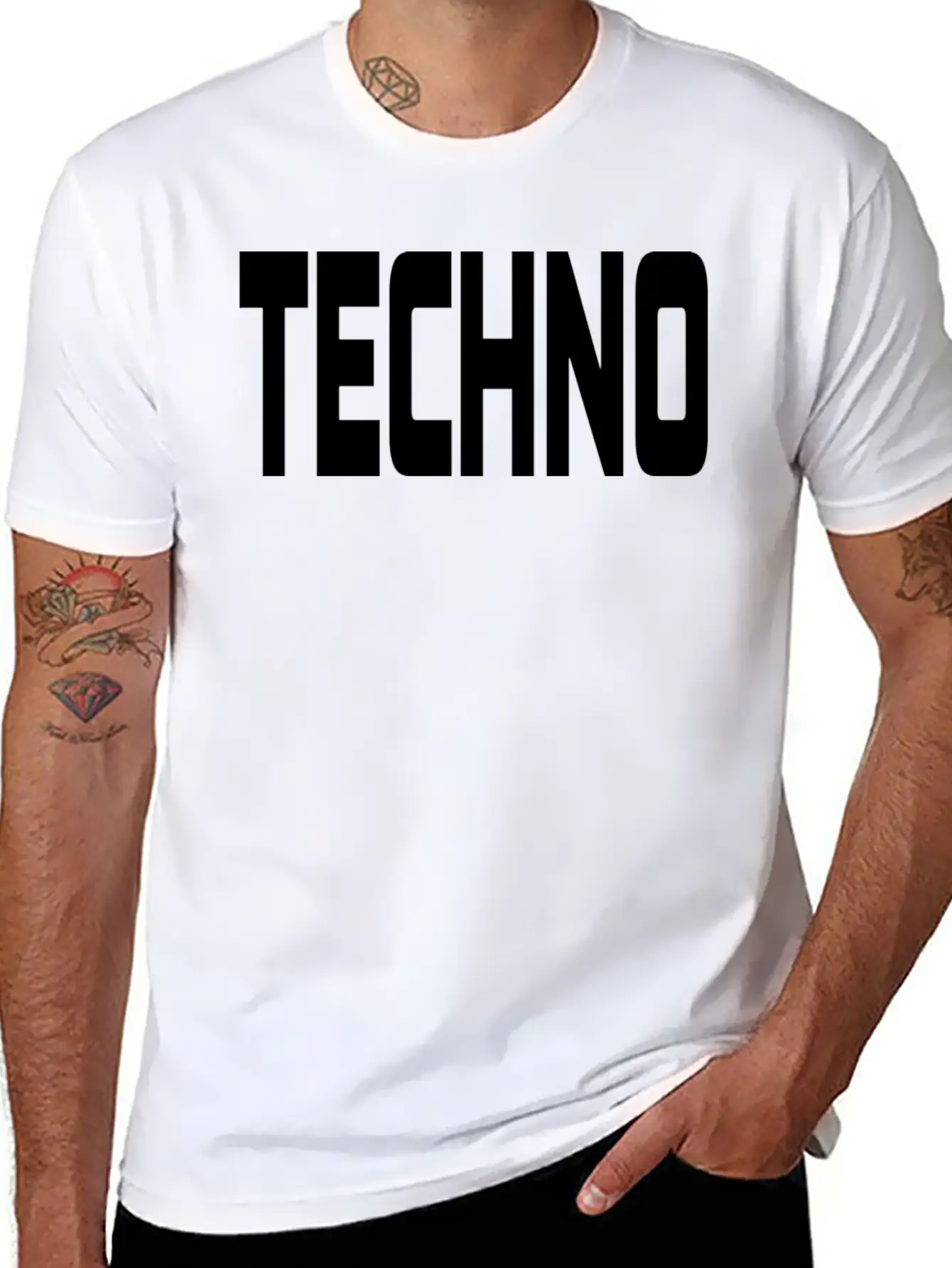 Techno Unisex Casual T-Shirt – Clean Design For Daily Comfort