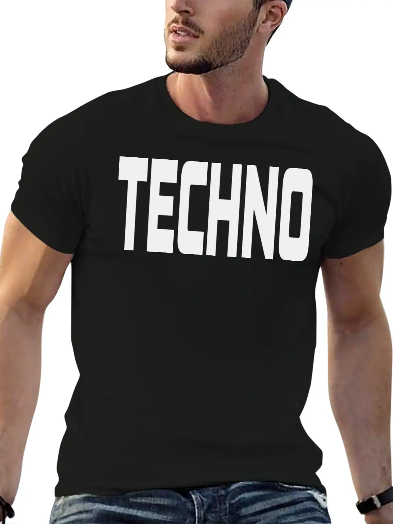 Techno Unisex Casual T-Shirt – Clean Design For Daily Comfort