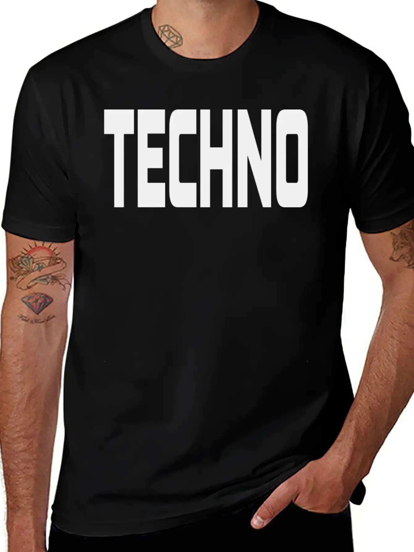 Techno Unisex Casual T-Shirt – Clean Design For Daily Comfort