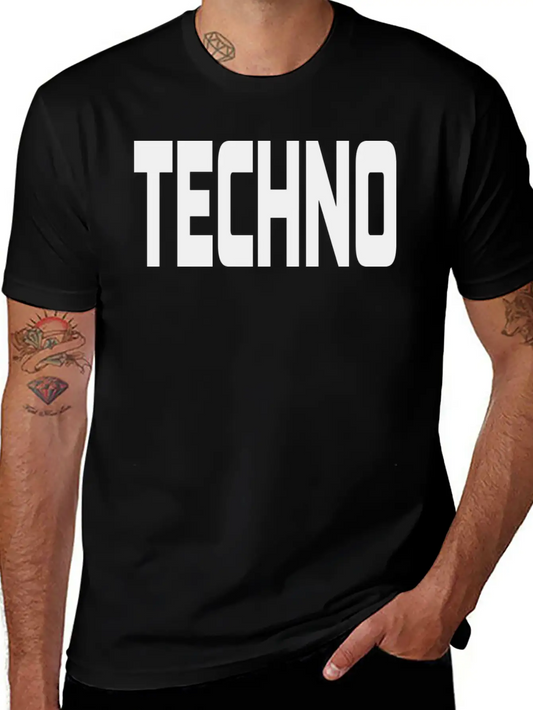Techno Unisex Casual T-Shirt – Clean Design For Daily Comfort