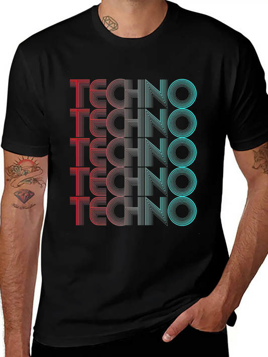 Techno Vaporwave Techno House Music EDM Lover DJ Basic Graphic T-Shirt – Daily Comfort In Soft Cotton
