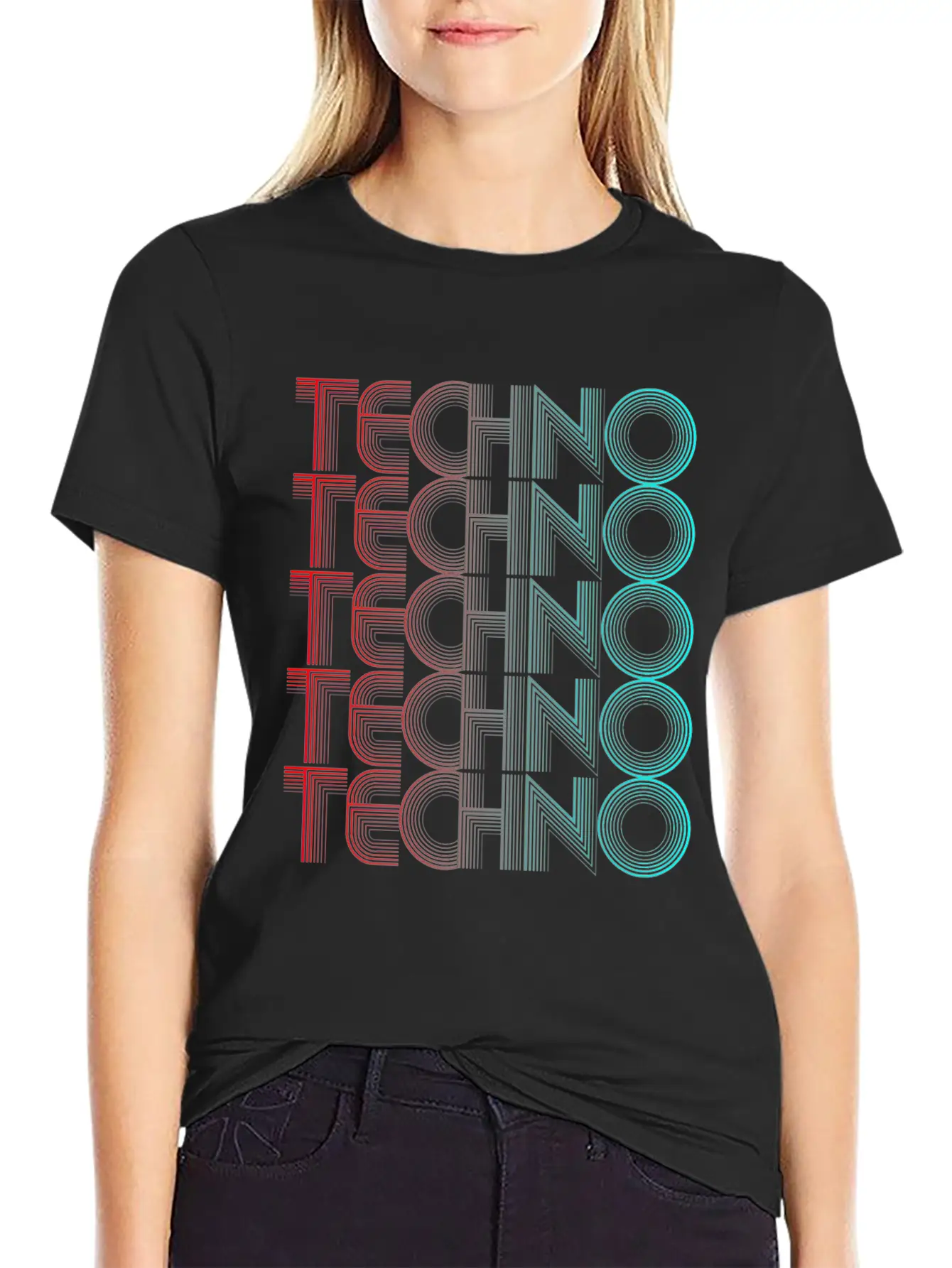 Techno Vaporwave Techno House Music EDM Lover DJ Basic Graphic T-Shirt – Daily Comfort In Soft Cotton