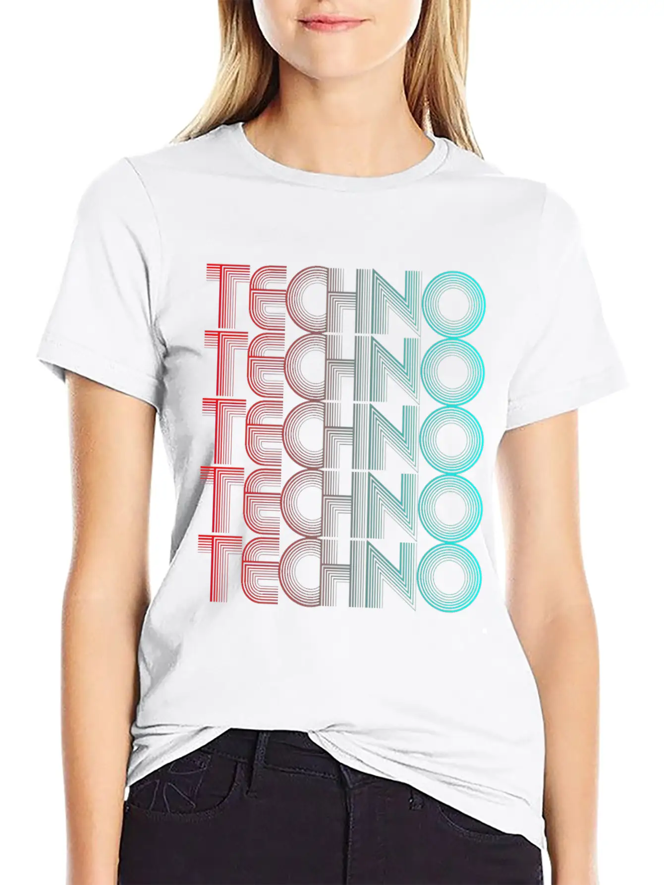 Techno Vaporwave Techno House Music EDM Lover DJ Basic Graphic T-Shirt – Daily Comfort In Soft Cotton