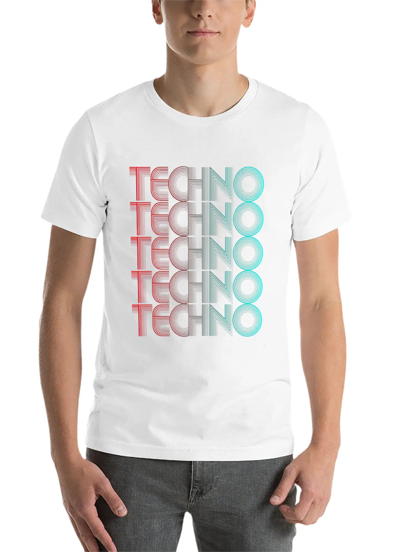 Techno Vaporwave Techno House Music EDM Lover DJ Basic Graphic T-Shirt – Daily Comfort In Soft Cotton